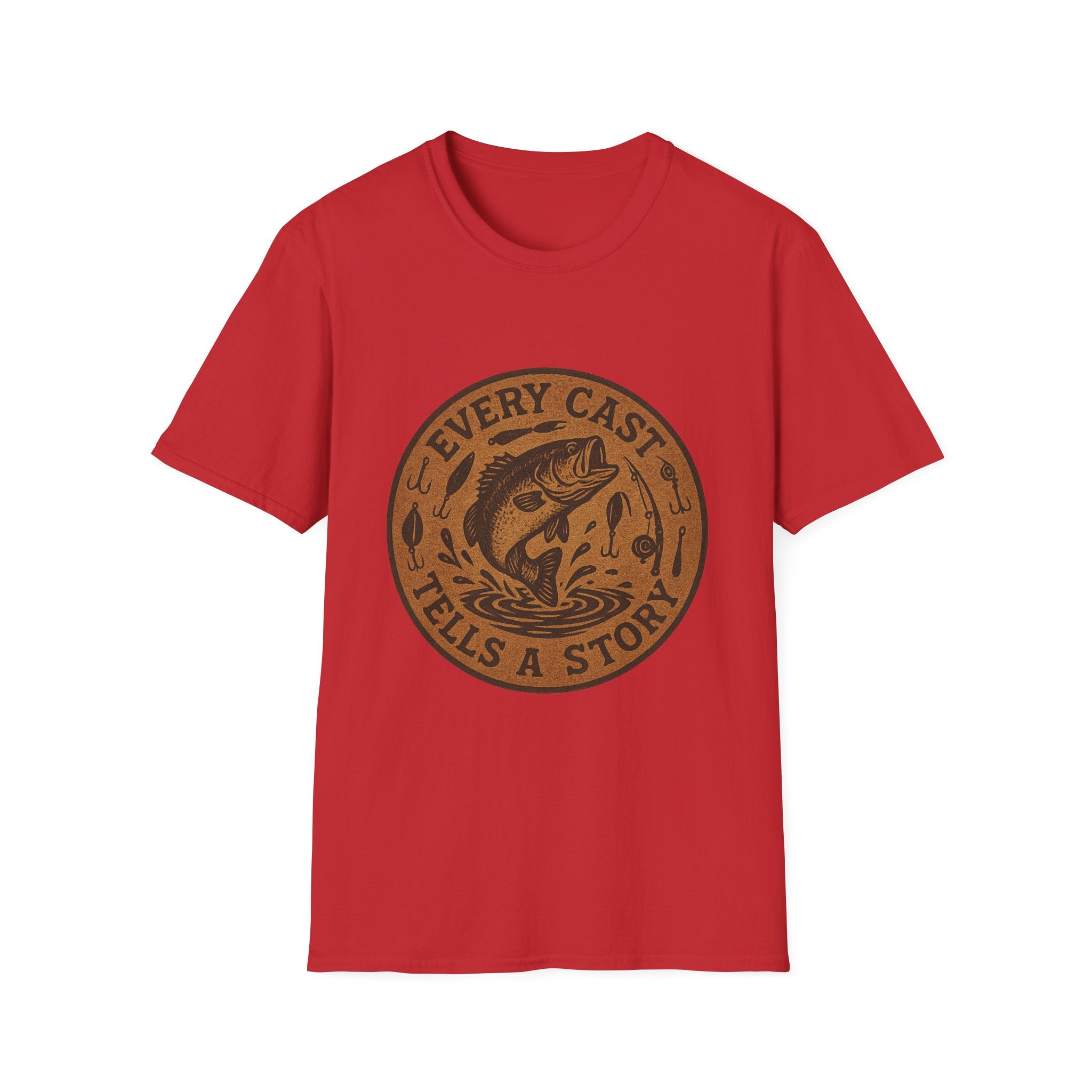 Every Cast Tells a Story Fishing T-Shirt | Bass Illustration, Outdoor Angler Tee
