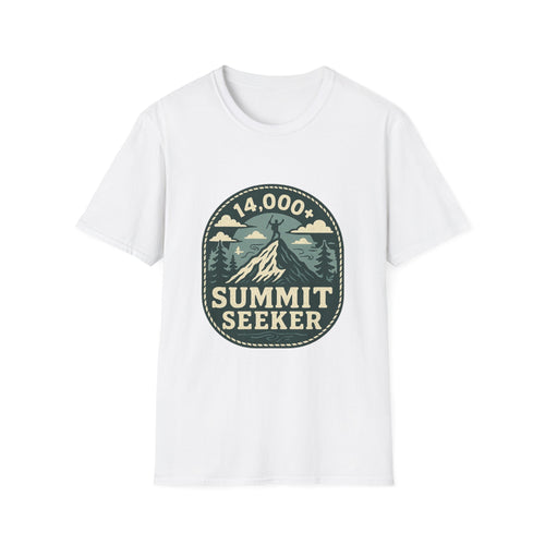 14,000+ Summit Seeker T-Shirt | Mountain Hiker Badge