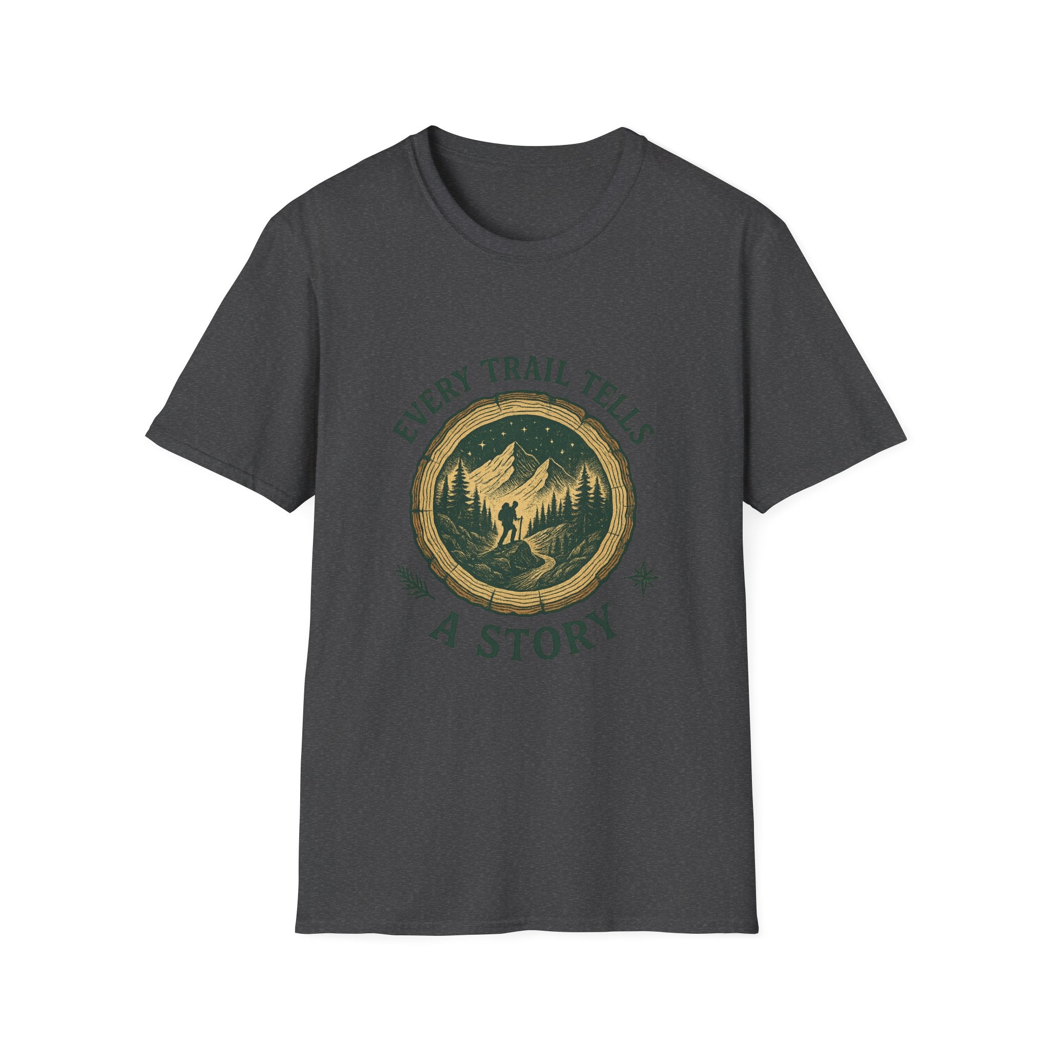 Every Trail Tells a Story T-Shirt | Hiking Mountain Graphic Tee