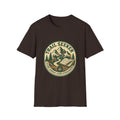 Trail Seeker Badge T-Shirt | Mountain Hiking Emblem, Nature Graphic