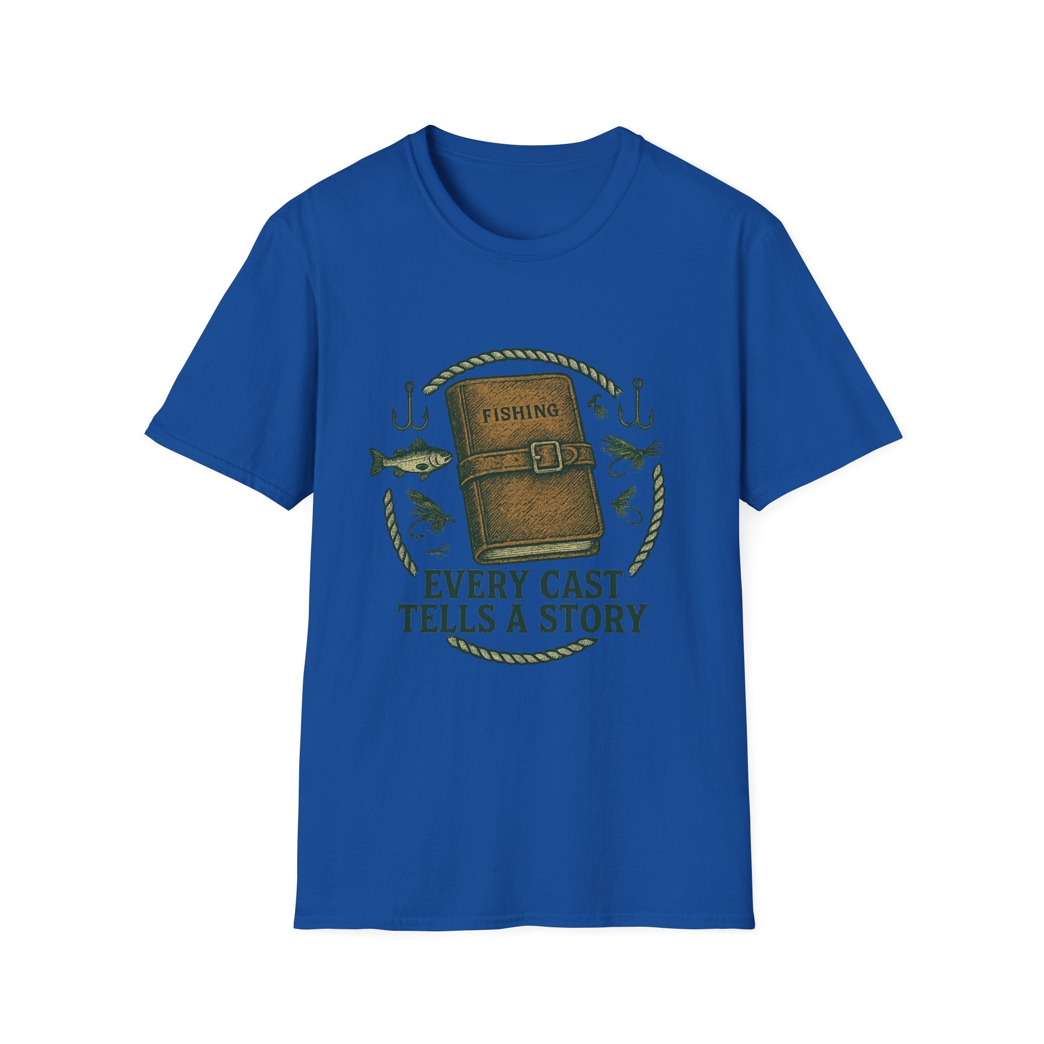Fishing Journal T-Shirt | Every Cast Tells a Story, Fishing Graphic