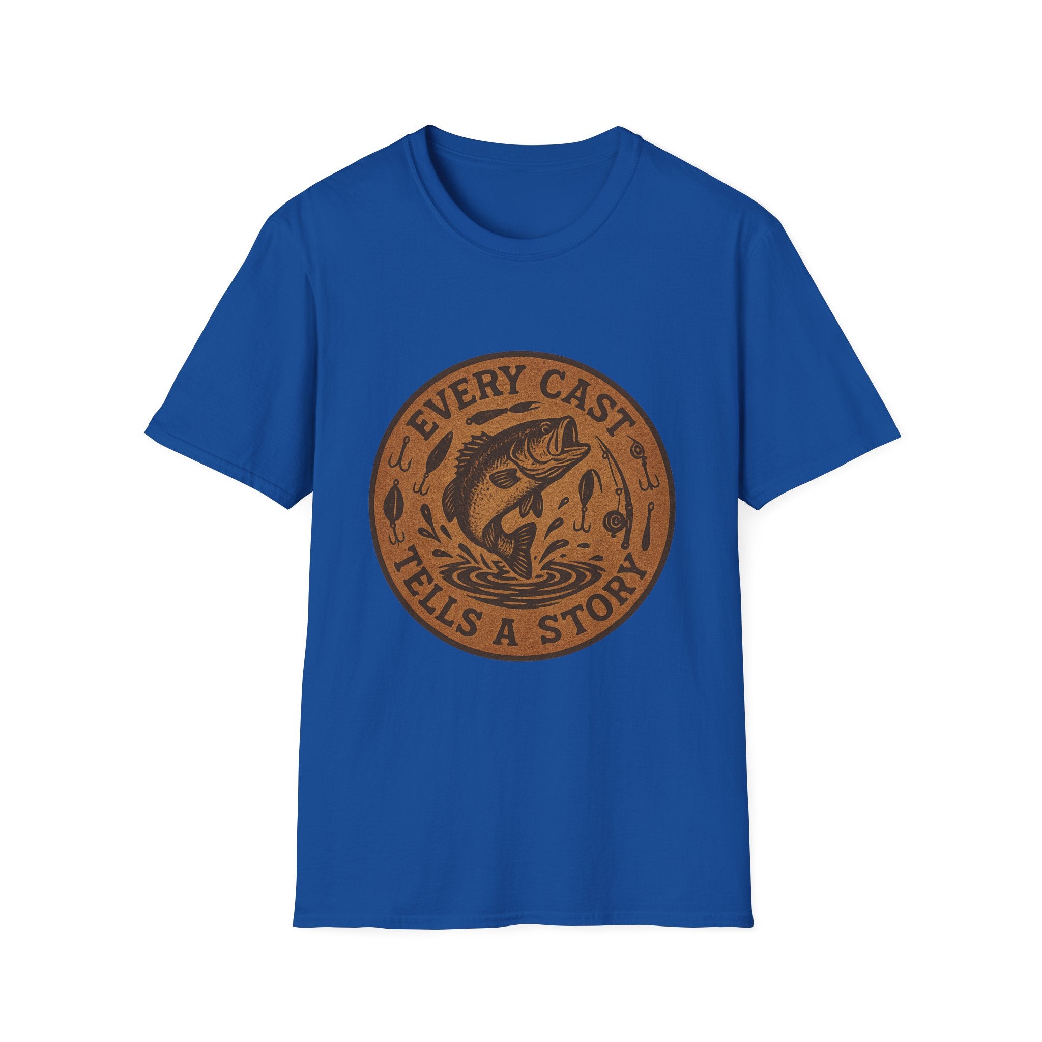 Every Cast Tells a Story Fishing T-Shirt | Bass Illustration, Outdoor Angler Tee