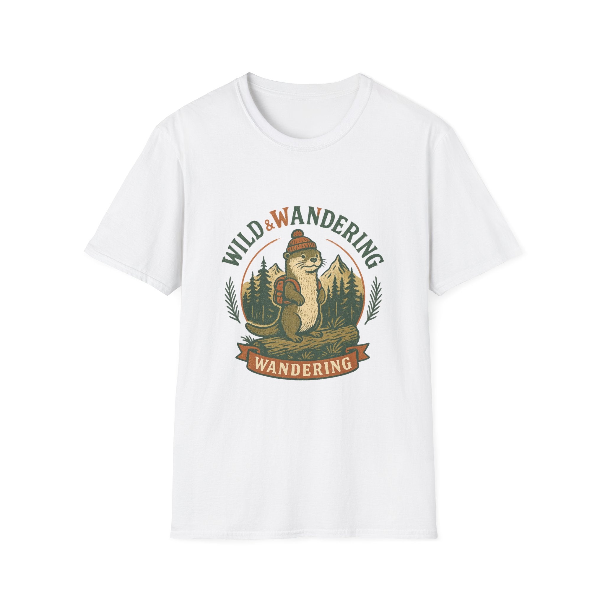 Wild & Wandering Otter tee | T-Shirt, Adventure Nature Graphic
