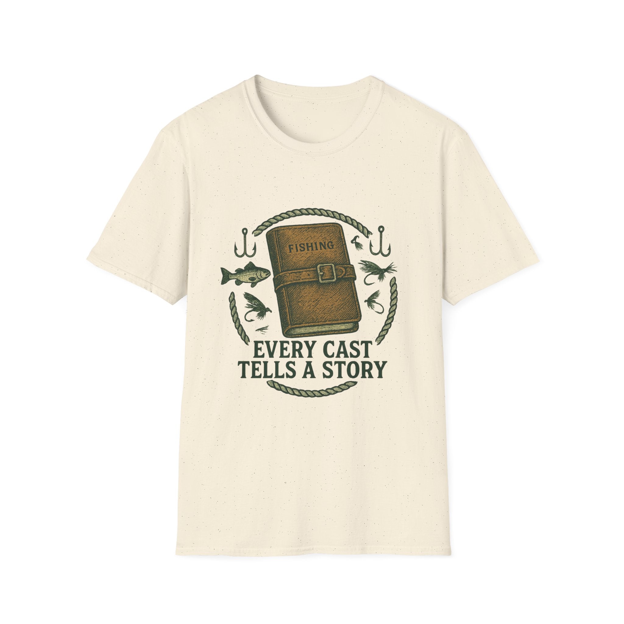 Fishing Journal T-Shirt | Every Cast Tells a Story, Fishing Graphic
