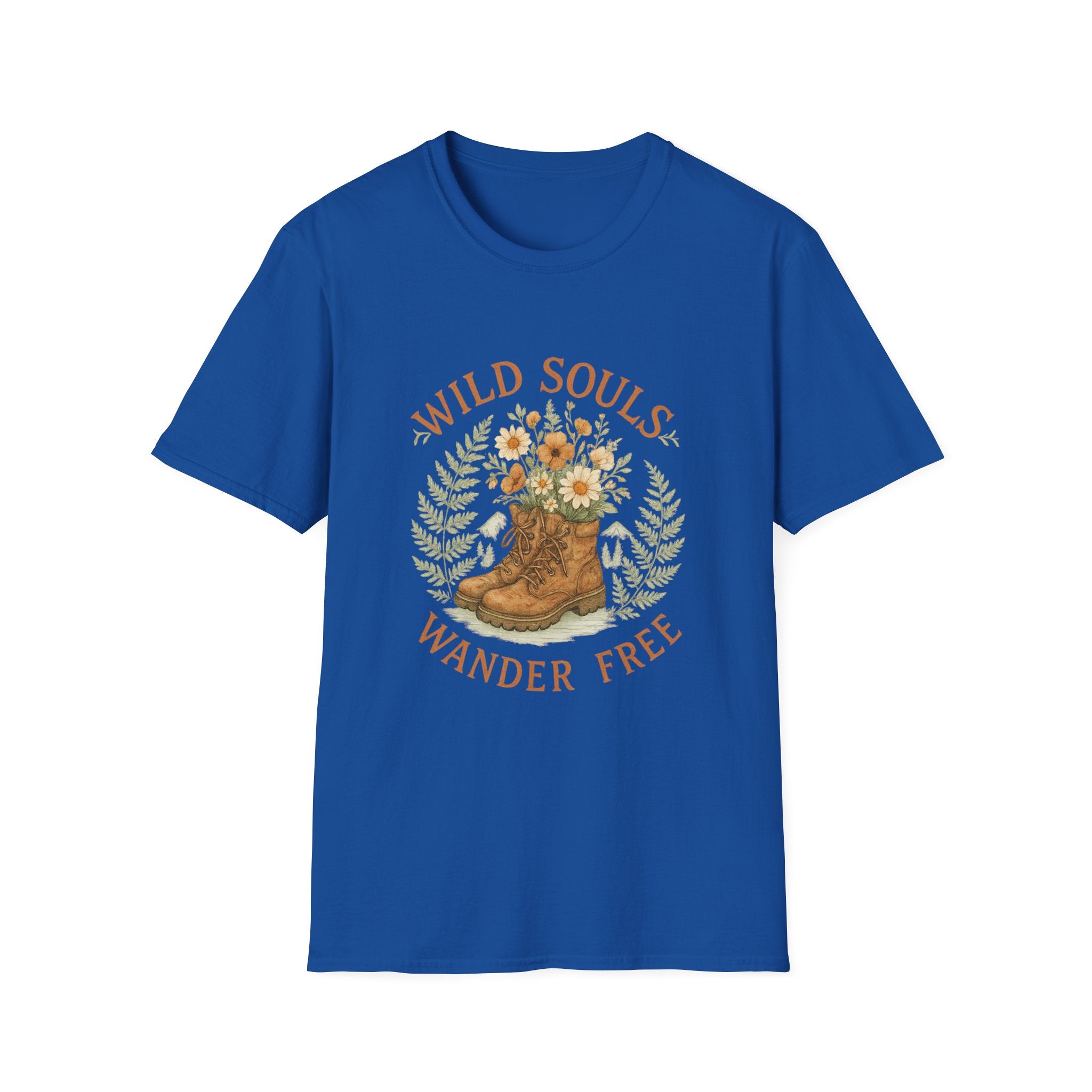 Wild Souls boot with flowers T-Shirt | wander free floral graphic
