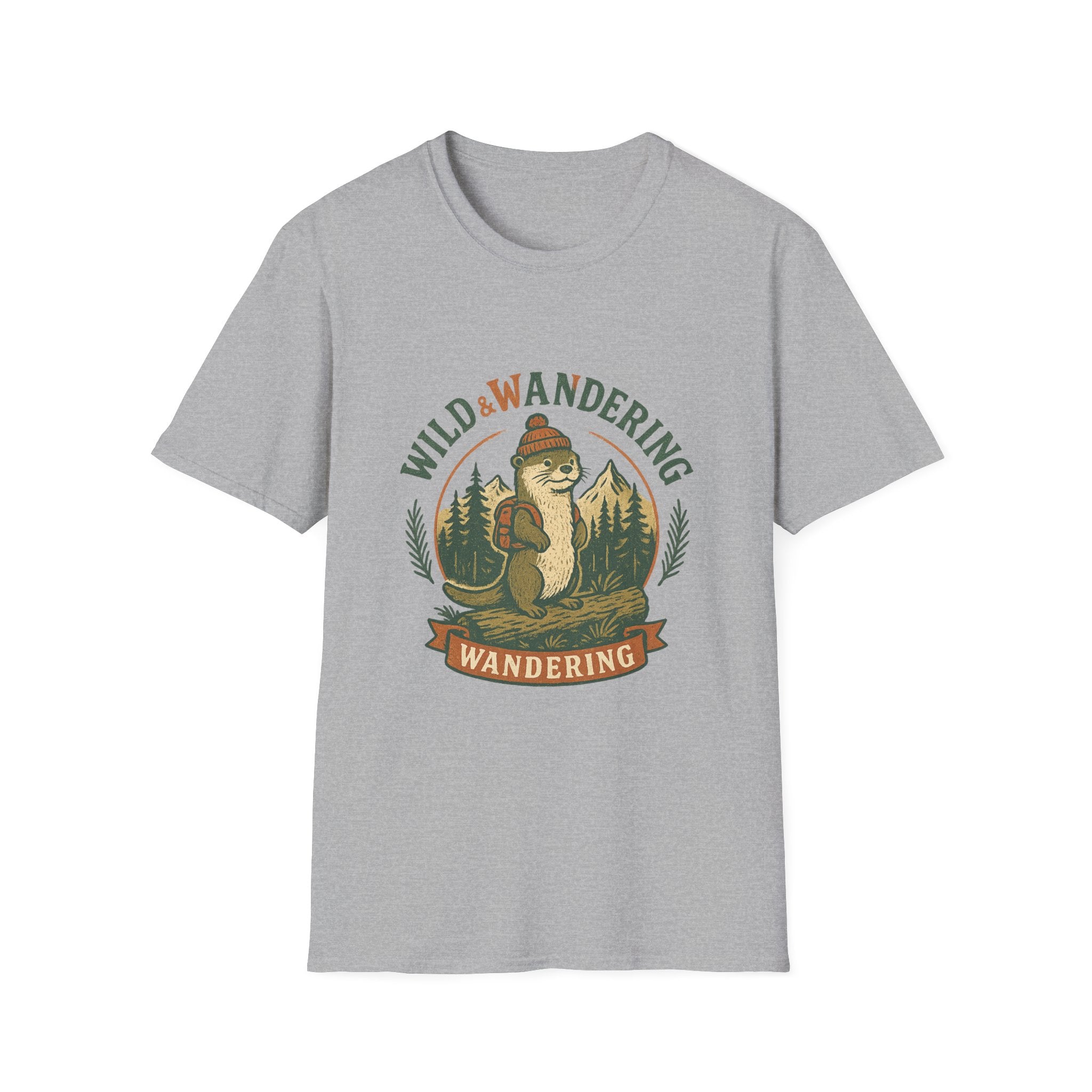 Wild & Wandering Otter tee | T-Shirt, Adventure Nature Graphic