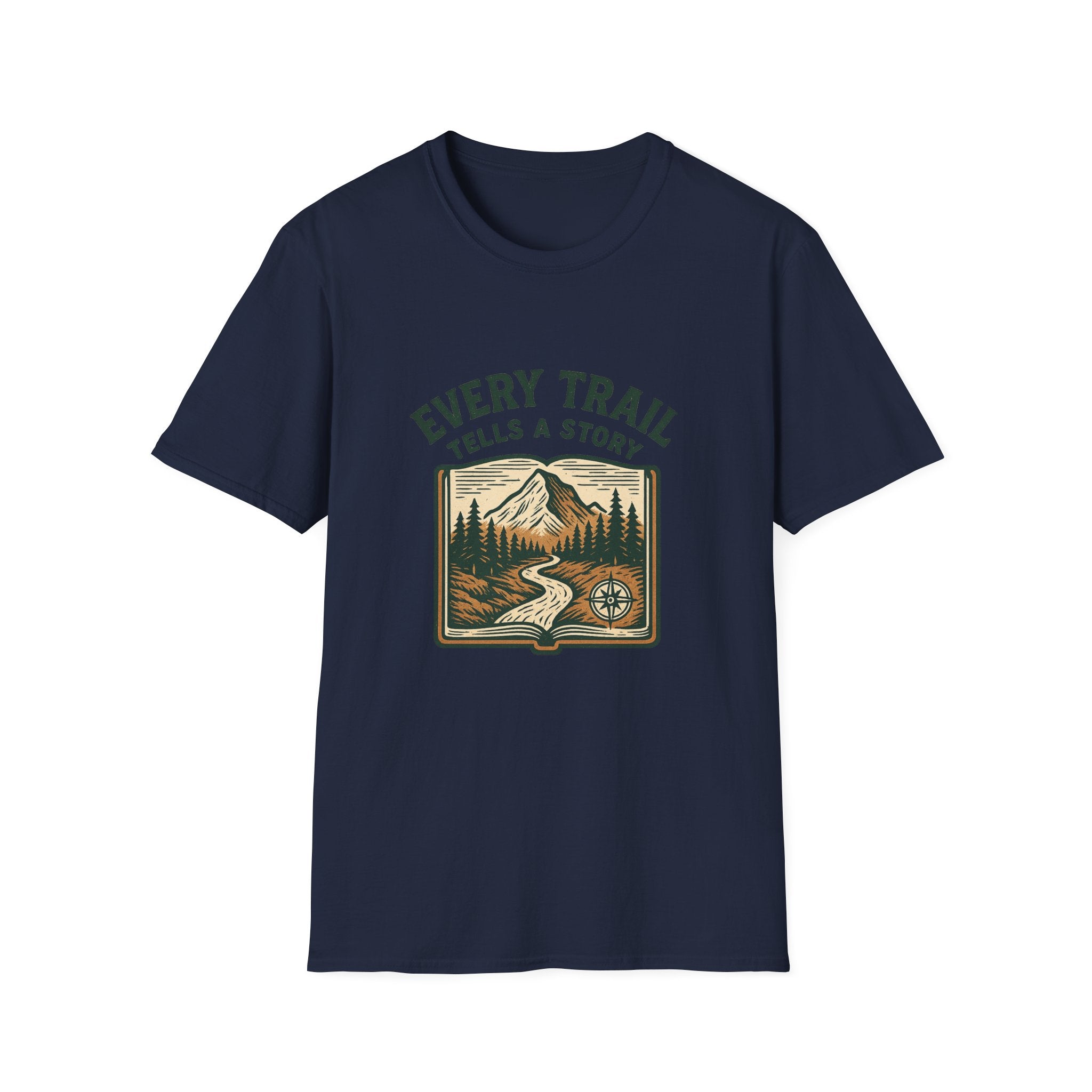 Every Trail Tells a Story T-Shirt | Mountain Hiking Nature Graphic