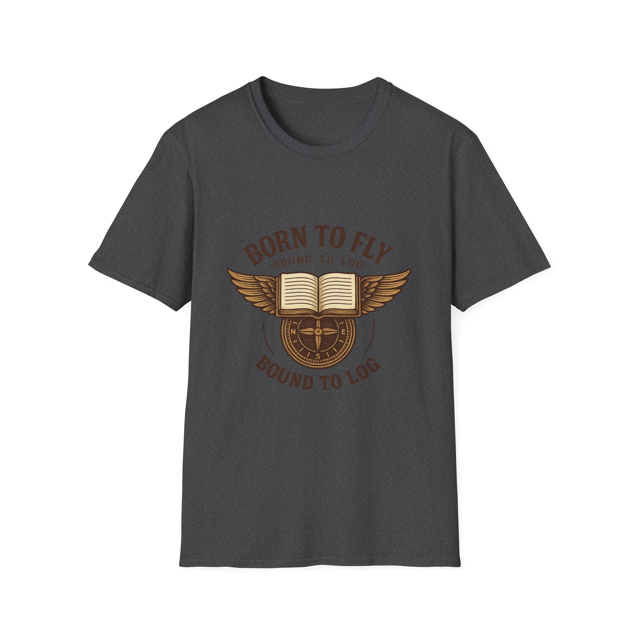 Born to Fly Book Wings T-Shirt | Literary Pilot Shirt