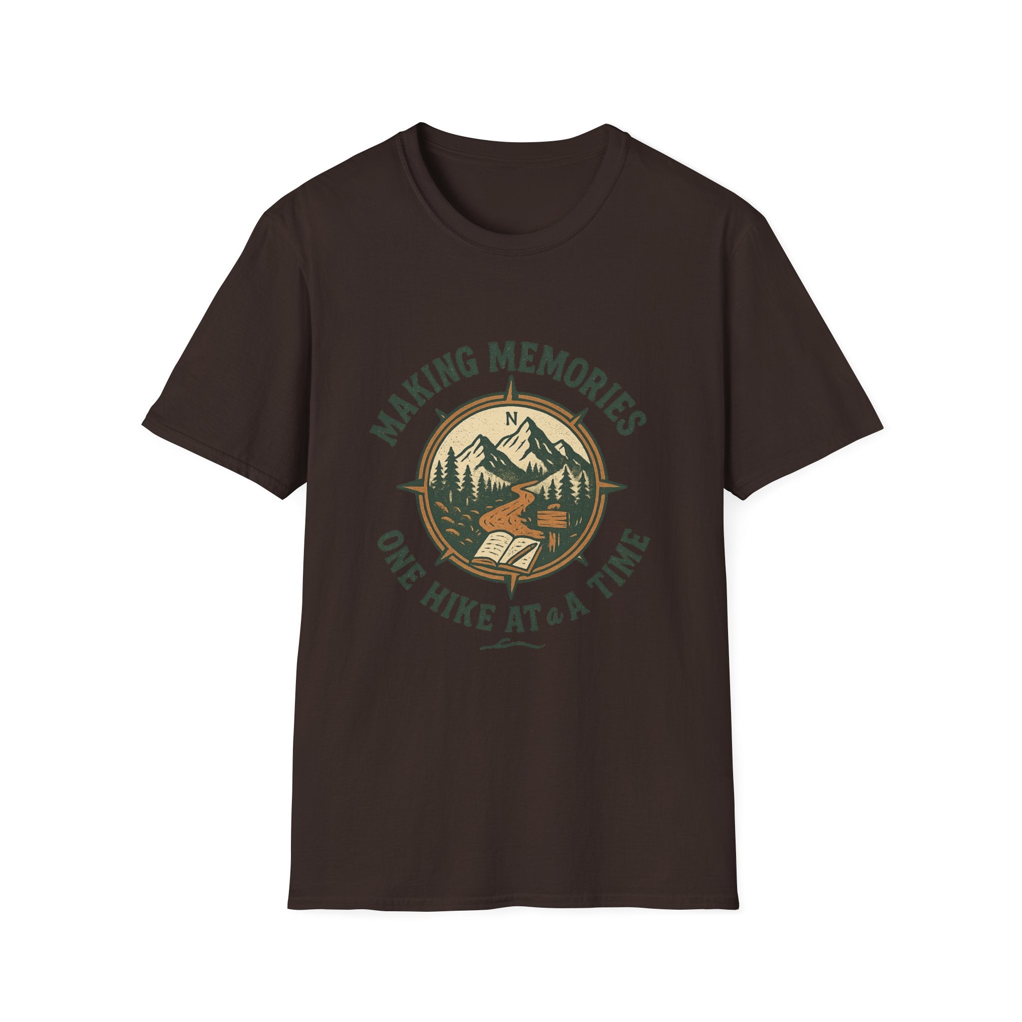 Making Memories Hiking T-Shirt | Mountain Compass Trail Graphic