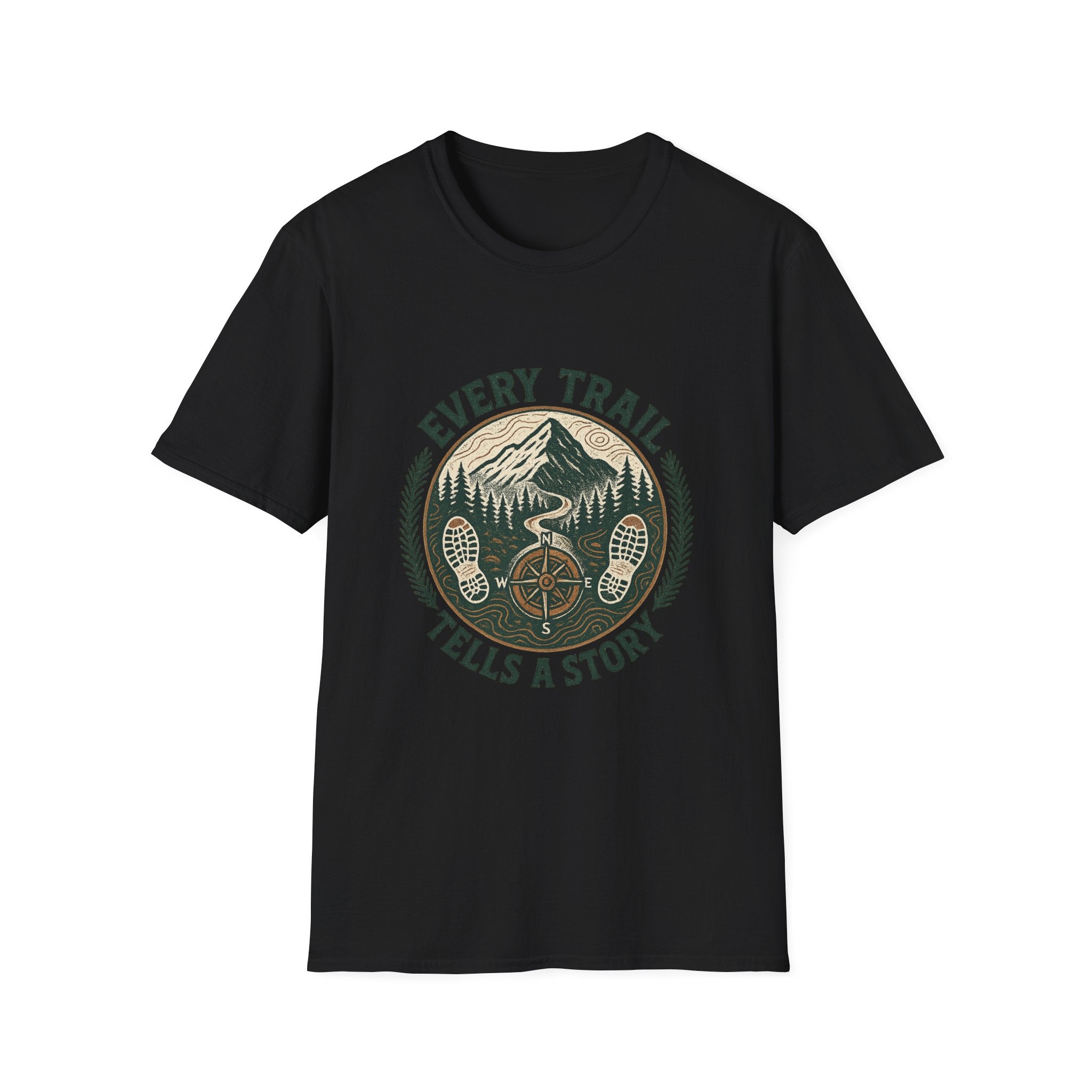 Every Trail Tells a Story T-Shirt | Mountain Bike Hiking Adventure Tee
