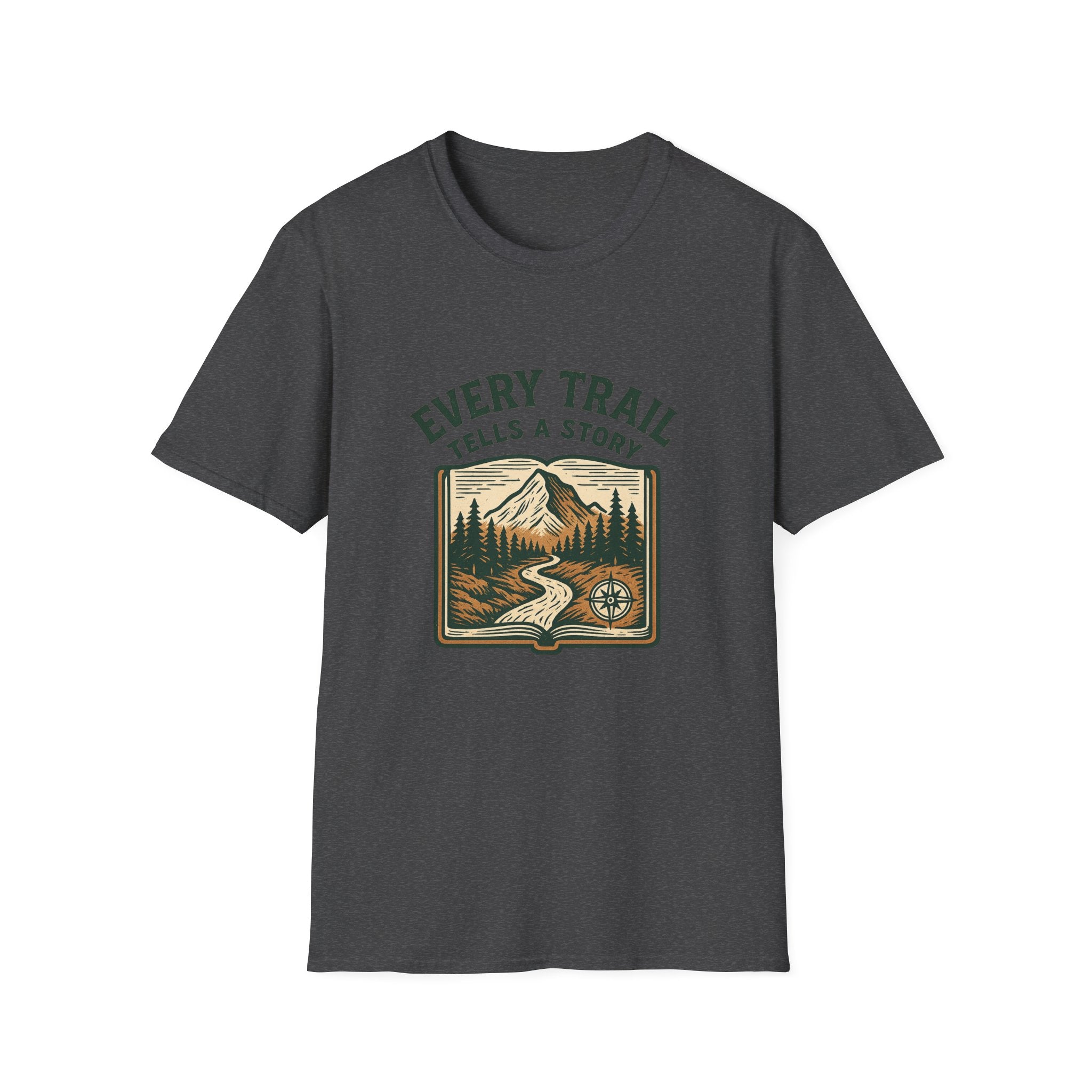 Every Trail Tells a Story T-Shirt | Mountain Hiking Nature Graphic