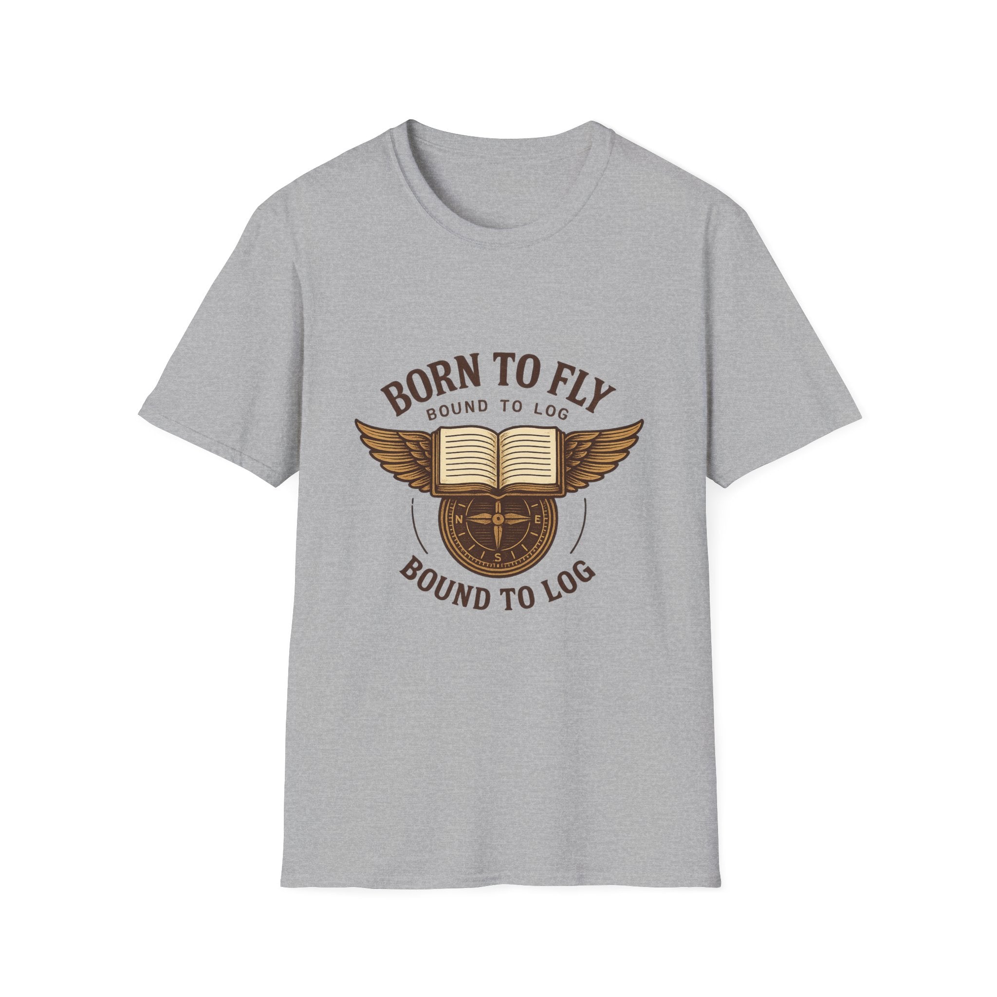 Born to Fly Book Wings T-Shirt | Literary Pilot Shirt