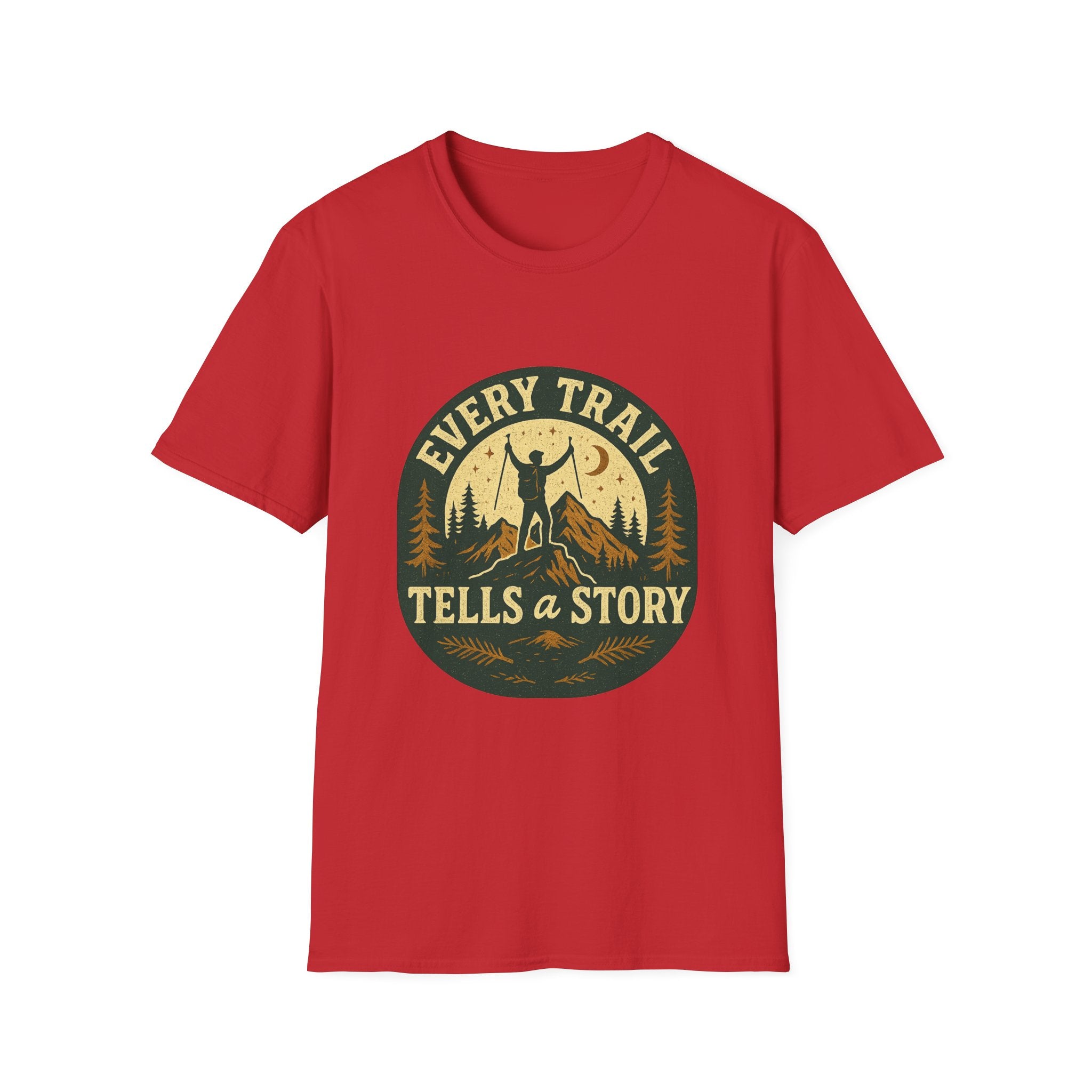 Every Trail Tells a Story T-Shirt | Hiking Retro Mountain Design