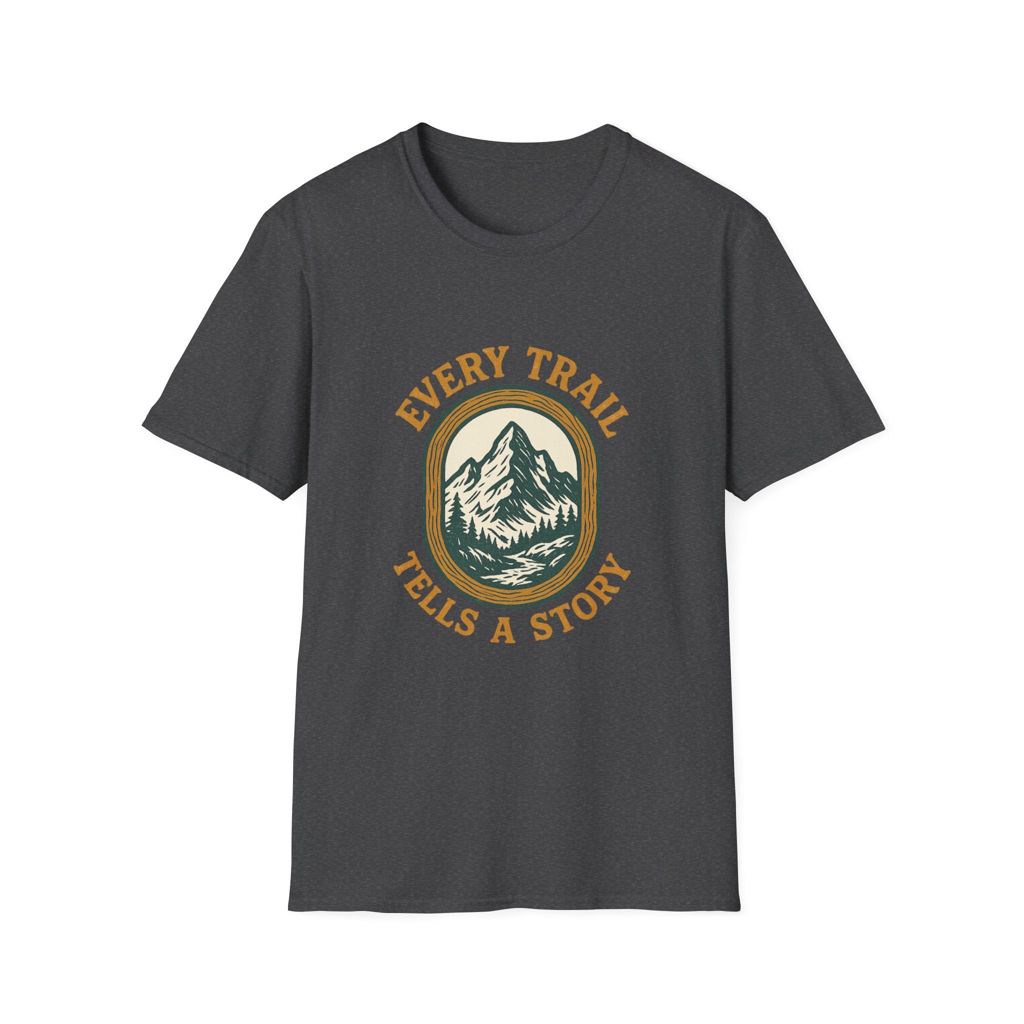 Every Trail Tells a Story T-Shirt | Mountain Hiking Graphic Tee