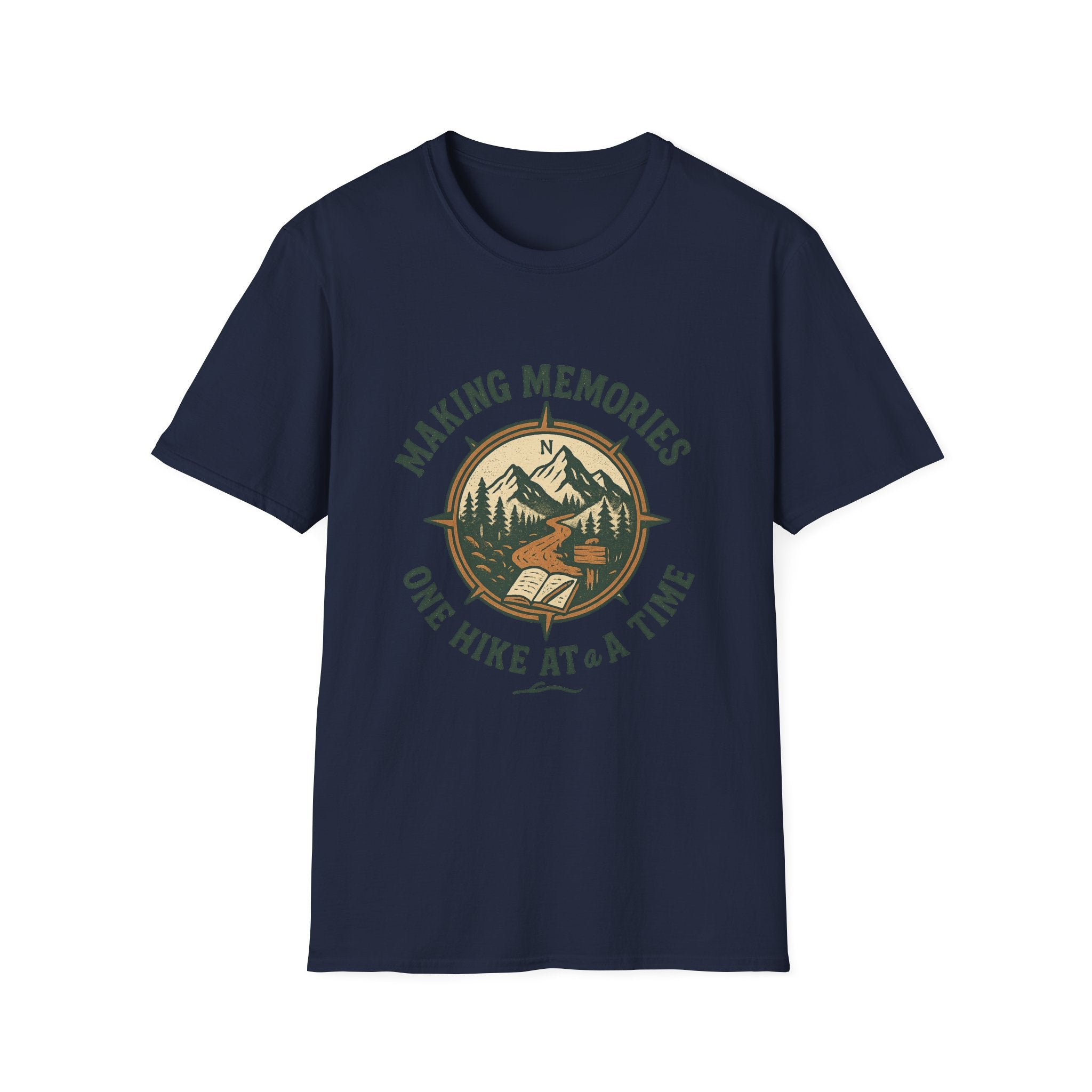 Making Memories Hiking T-Shirt | Mountain Compass Trail Graphic