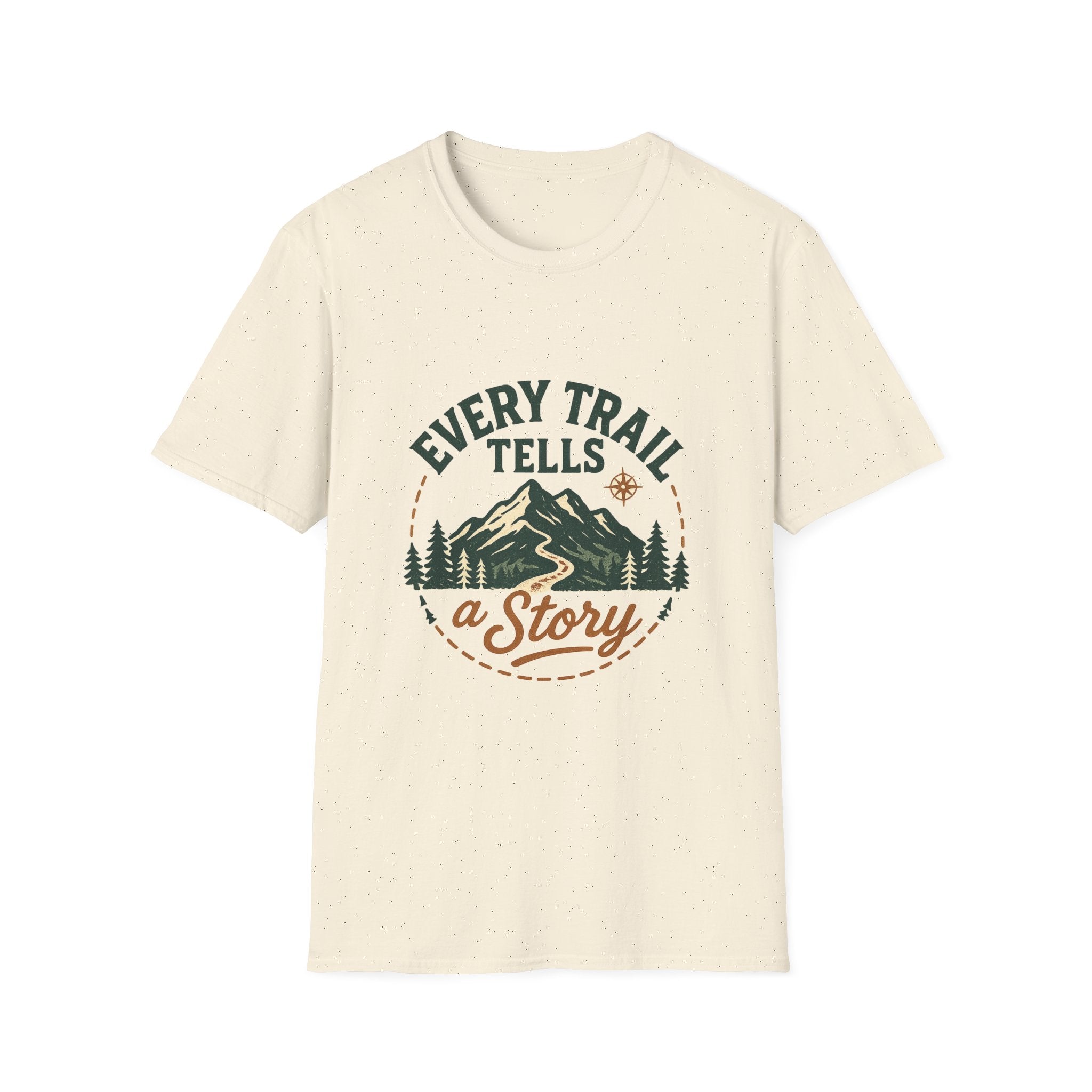 Every Trail Tells a Story T-Shirt | Mountain Hiking Adventure Tee