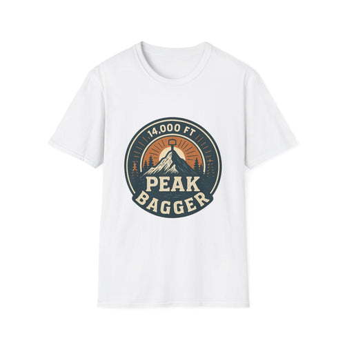 14,000 Ft Peak Bagger T-Shirt | Mountain Climbing Badge Design | SummitPine