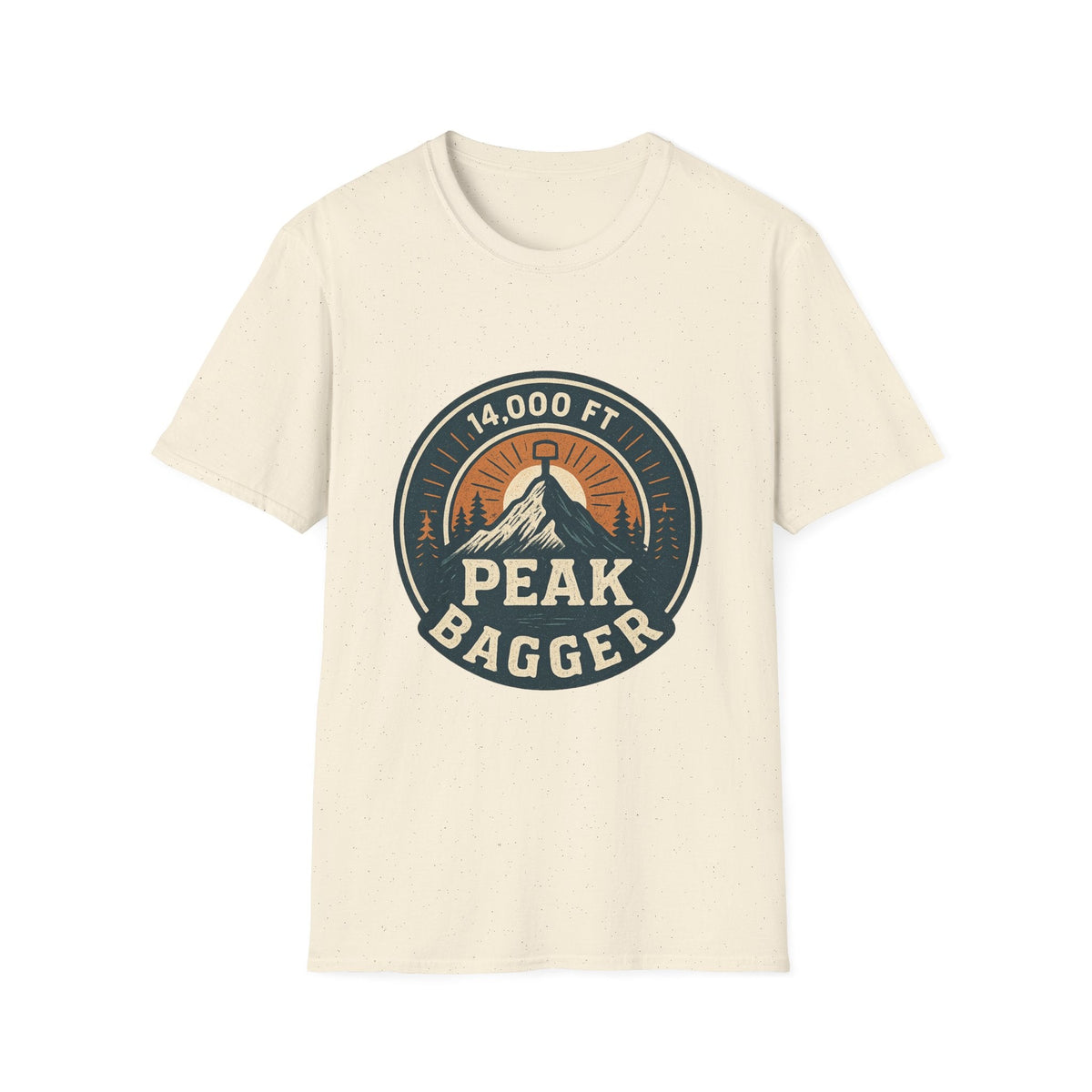 14,000 Ft Peak Bagger T-Shirt | Mountain Climbing Badge Design | SummitPine