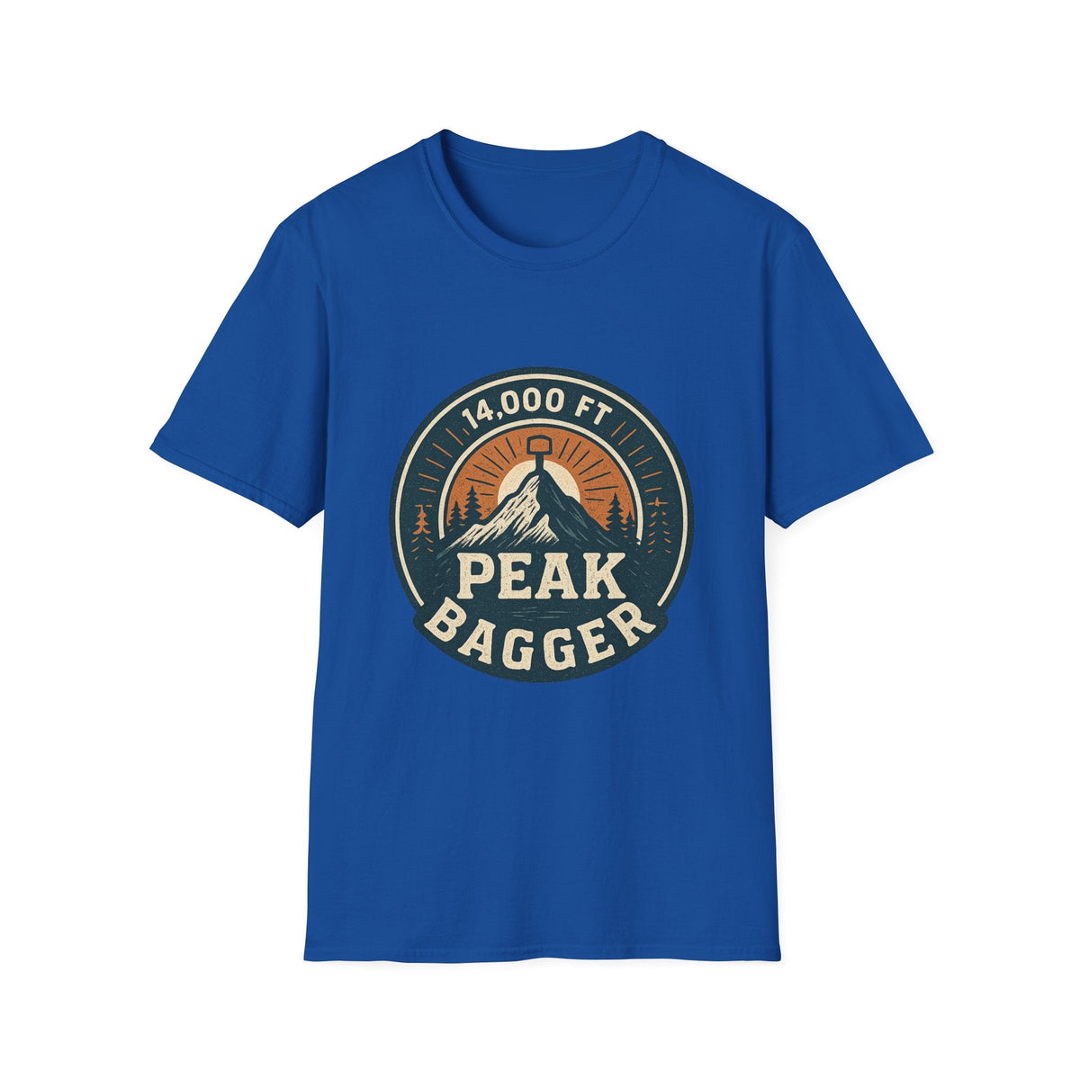 14,000 Ft Peak Bagger T-Shirt | Mountain Climbing Badge Design | SummitPine