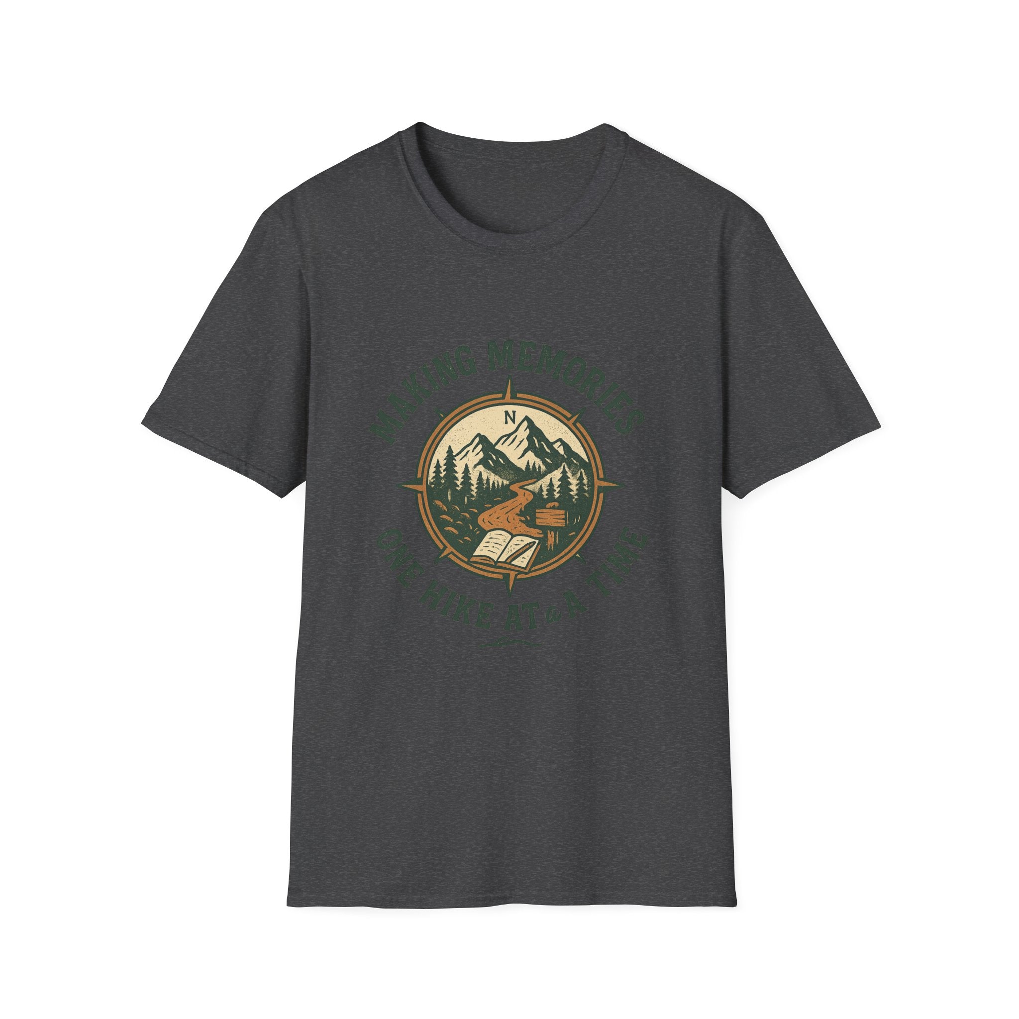 Making Memories Hiking T-Shirt | Mountain Compass Trail Graphic