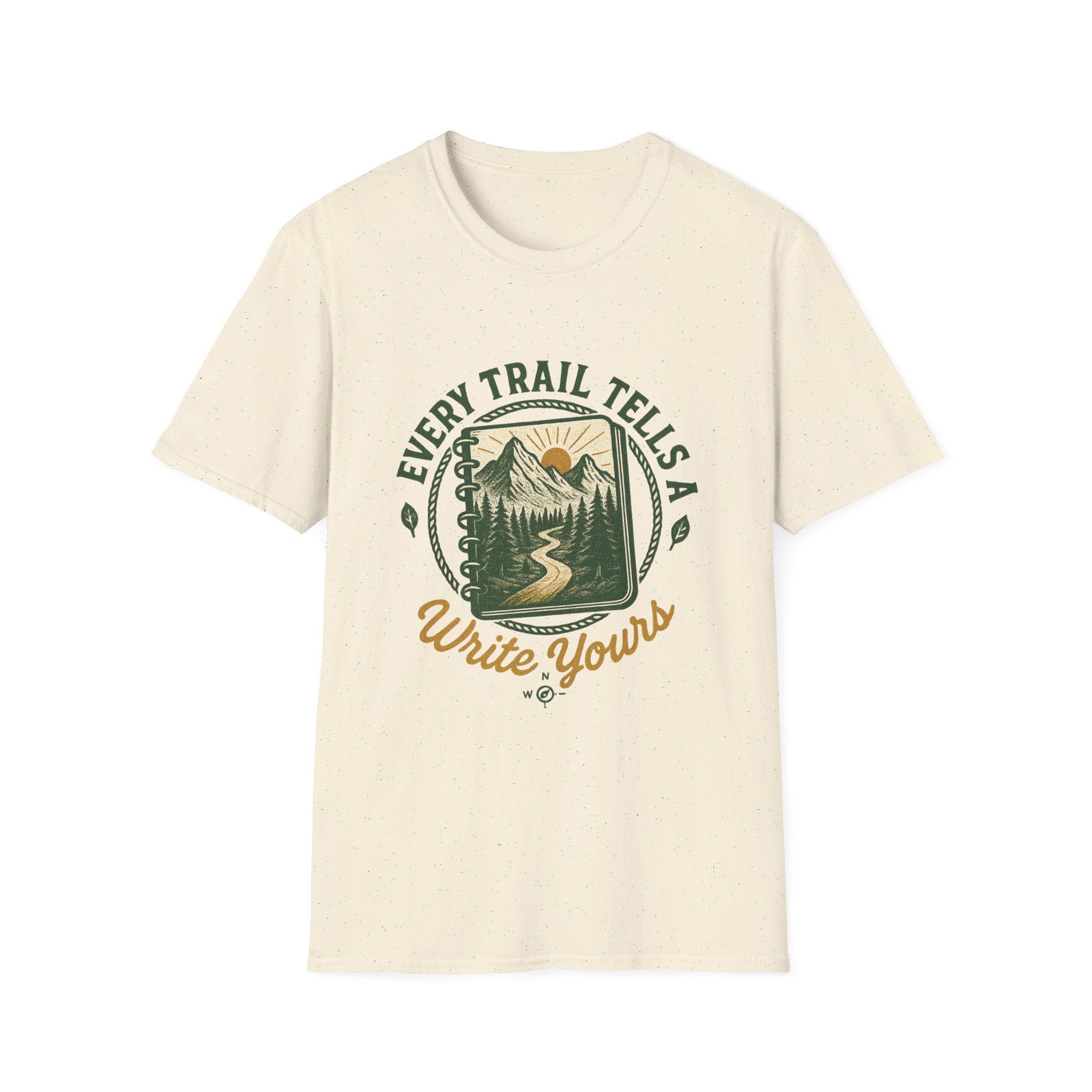 Every Trail Tells A Story T-Shirt | Mountain Hiking Nature Graphic