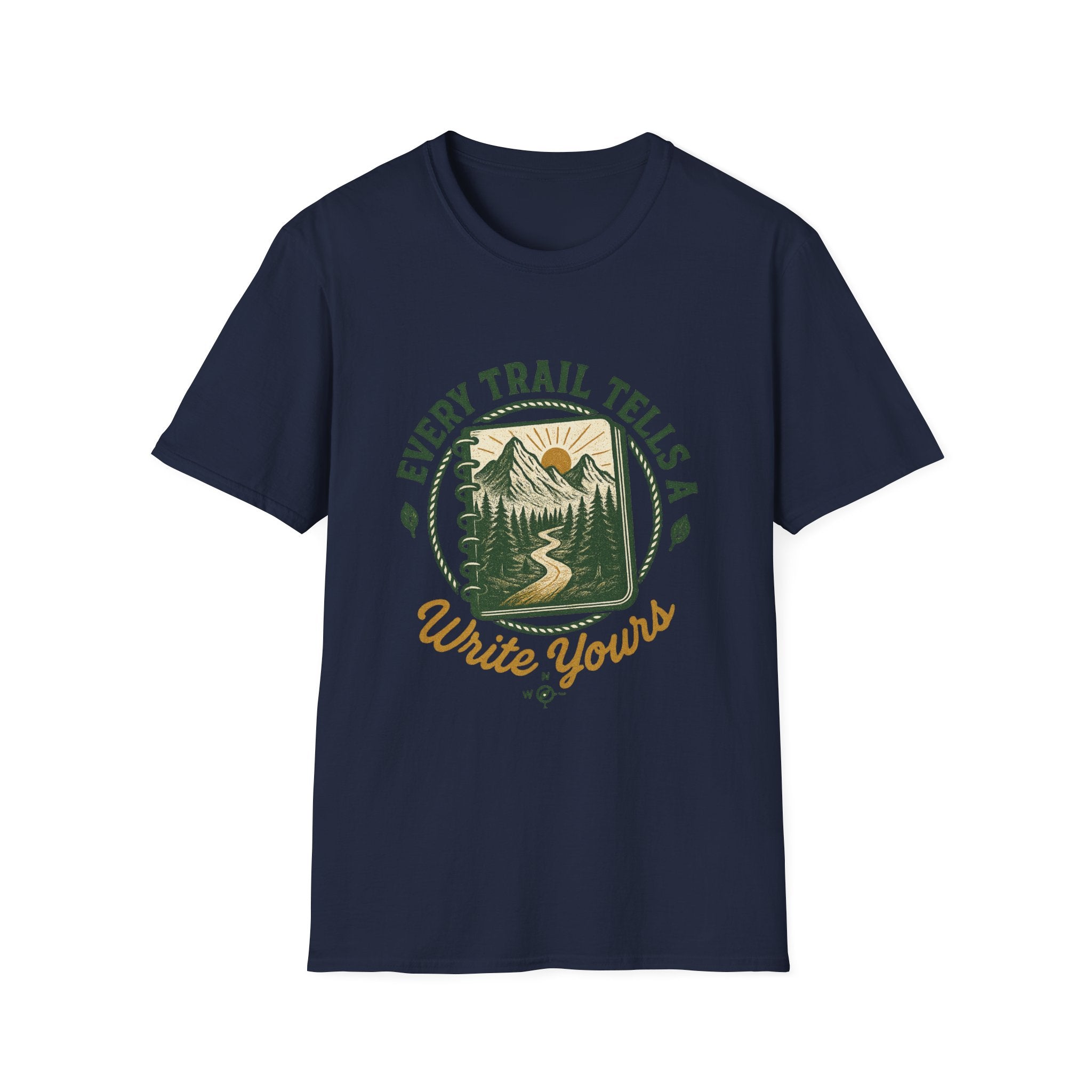Every Trail Tells A Story T-Shirt | Mountain Hiking Nature Graphic