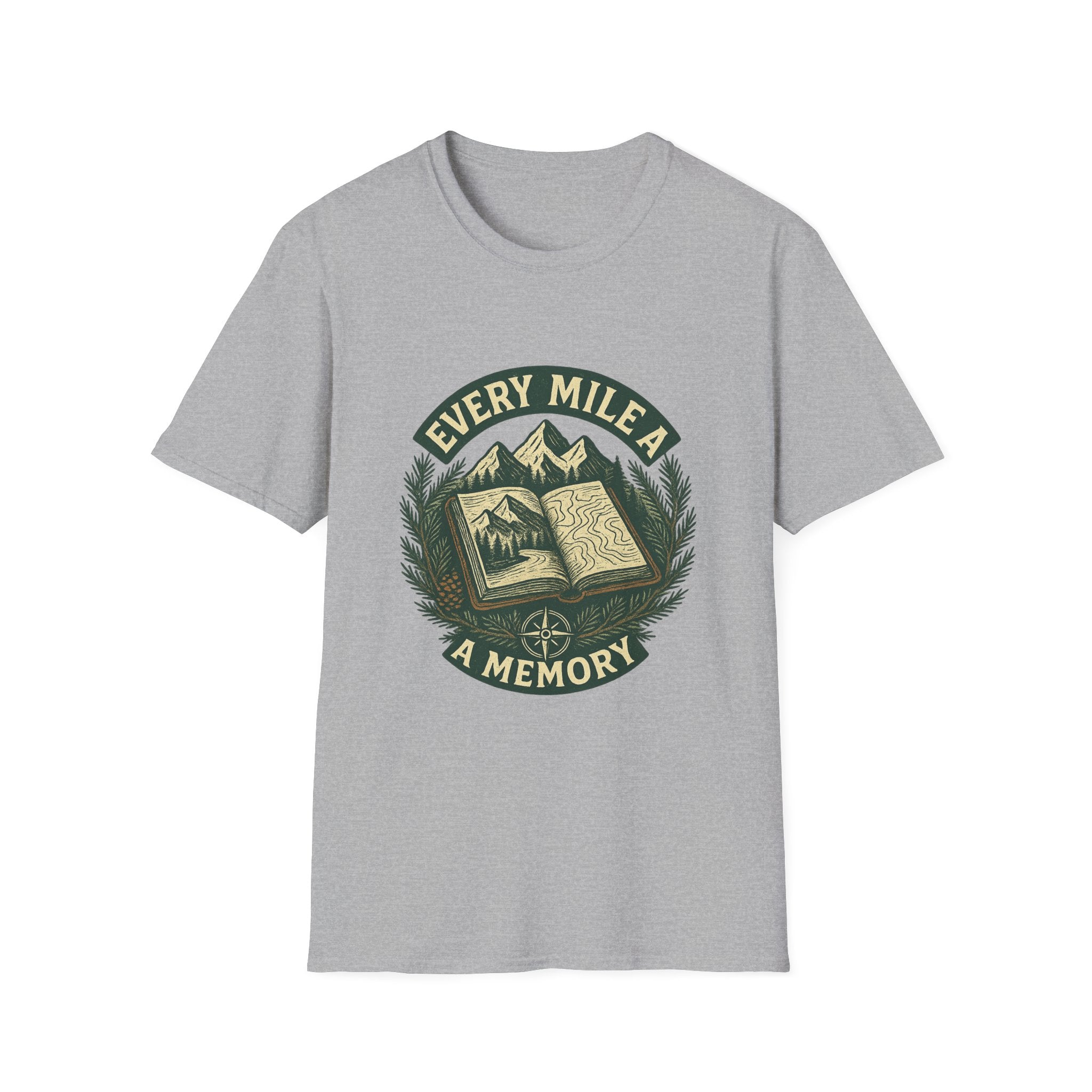 Every Mile a Memory T-Shirt | Hiking Mountain Trail Graphic