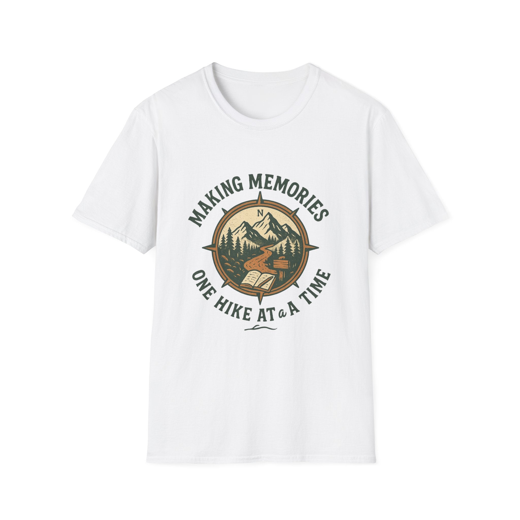 Making Memories Hiking T-Shirt | Mountain Compass Trail Graphic