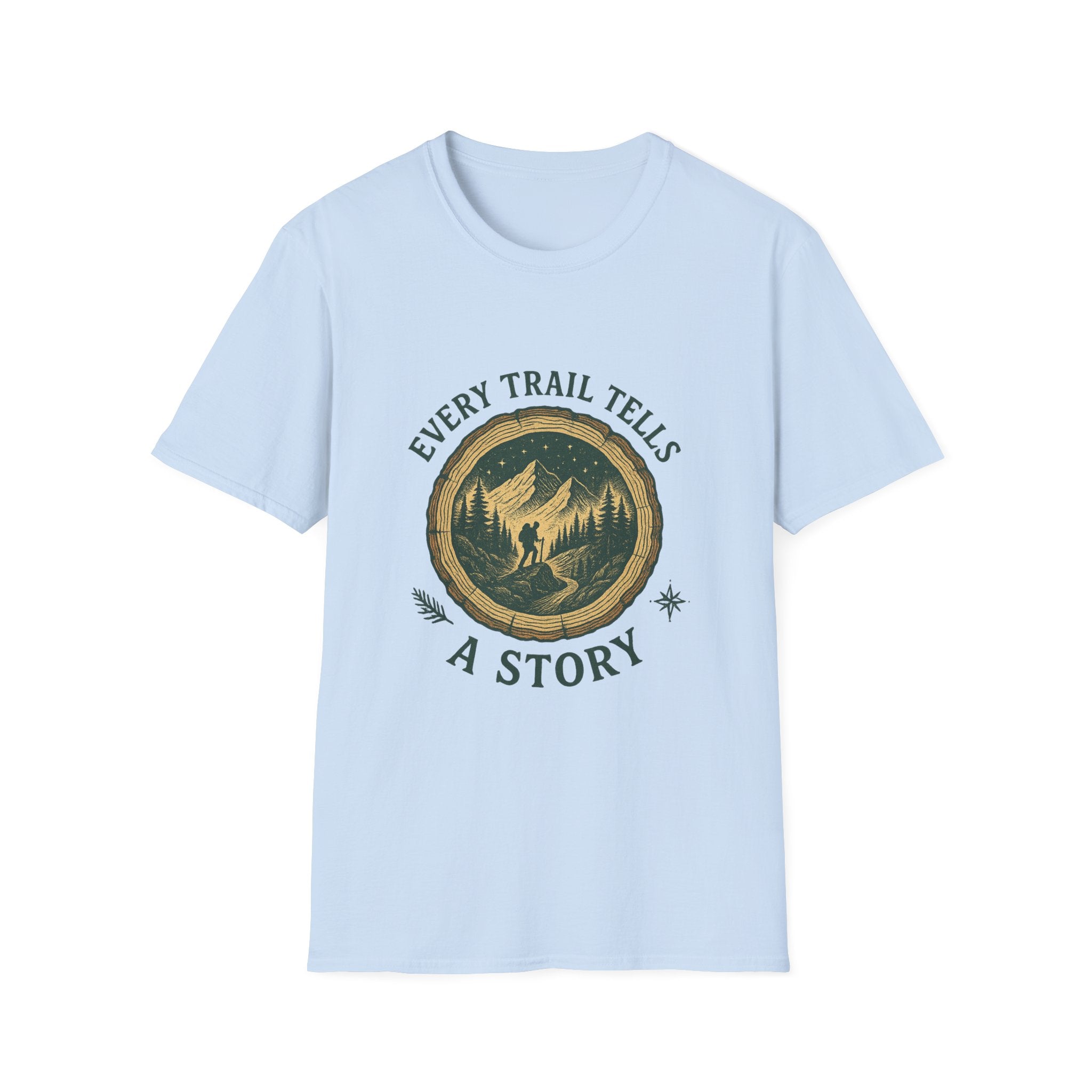 Every Trail Tells a Story T-Shirt | Hiking Mountain Graphic Tee