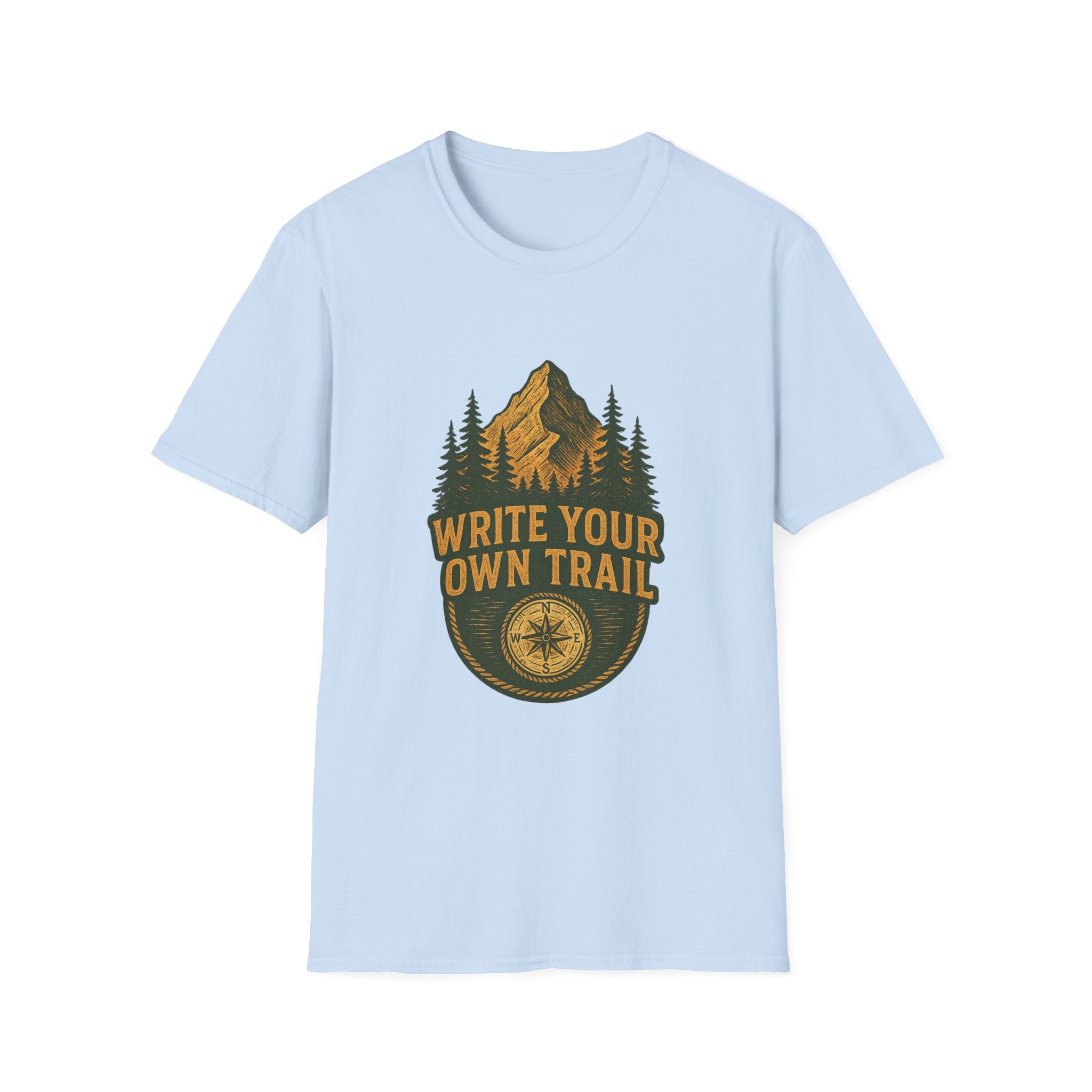 Write Your Own Trail T-Shirt | Mountain Pine Forest Adventure Design