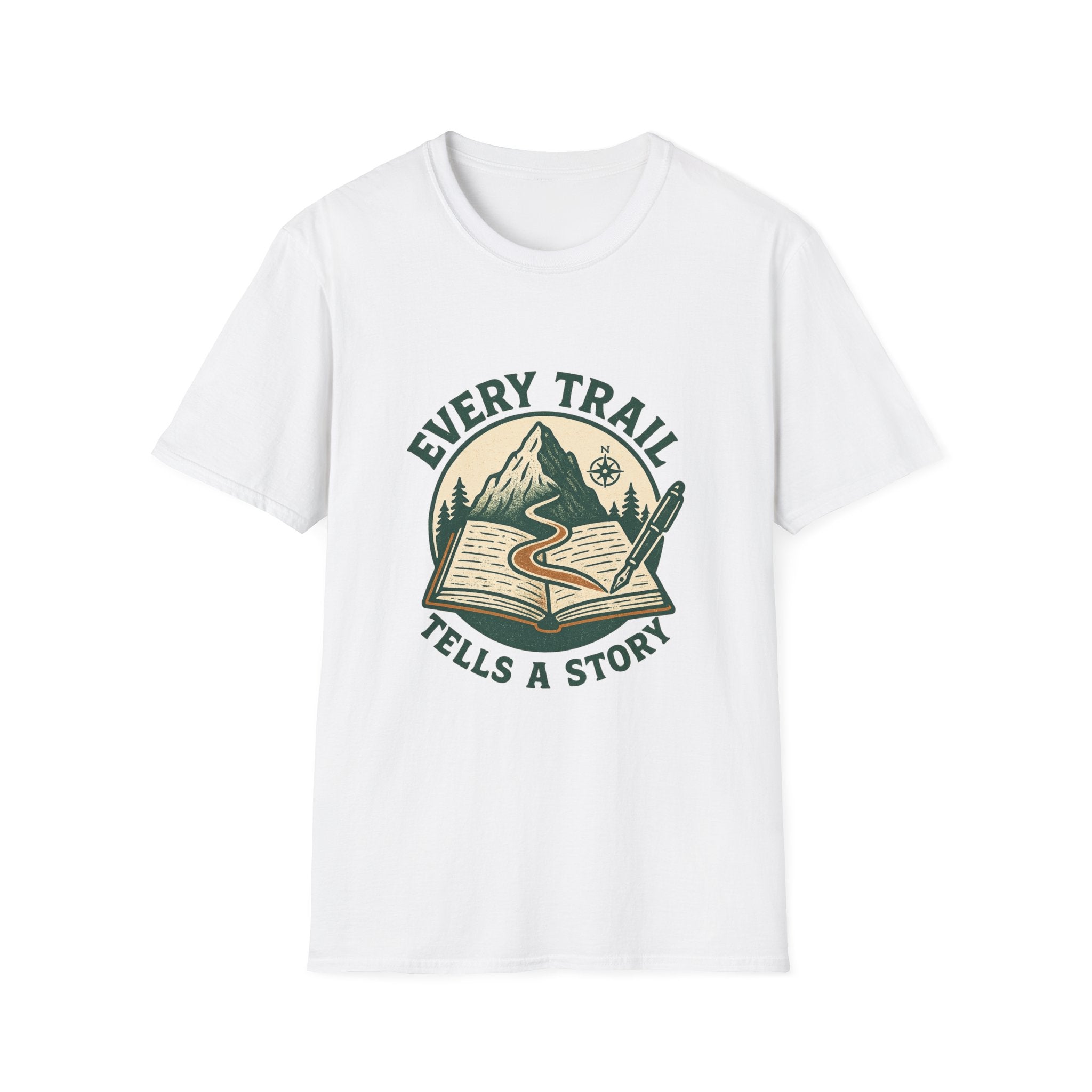 Every Trail Tells a Story T-Shirt | Hiking Mountain Adventure Tee