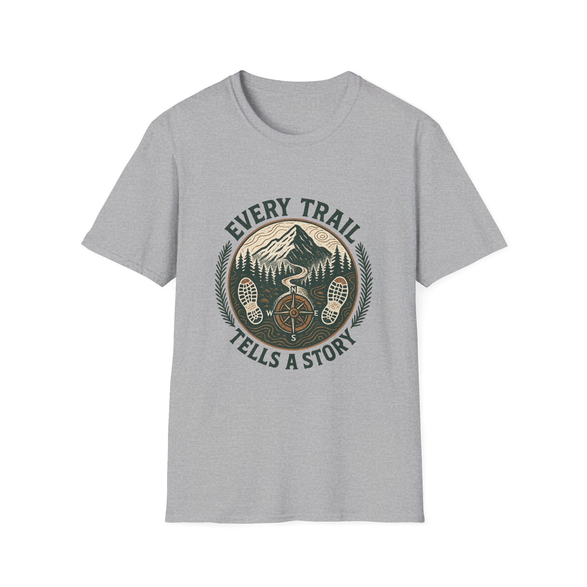 Every Trail Tells a Story T-Shirt | Mountain Bike Hiking Adventure Tee