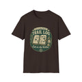 Trail Log camping badge T-Shirt | outdoors hiking graphic tee