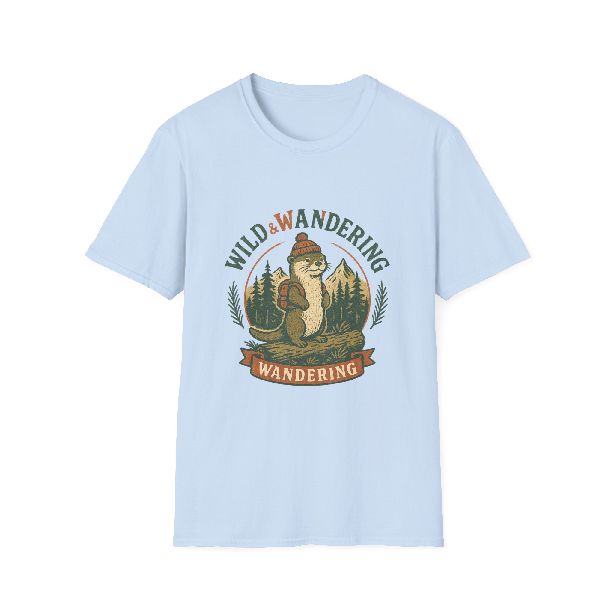 Wild & Wandering Otter tee | T-Shirt, Adventure Nature Graphic