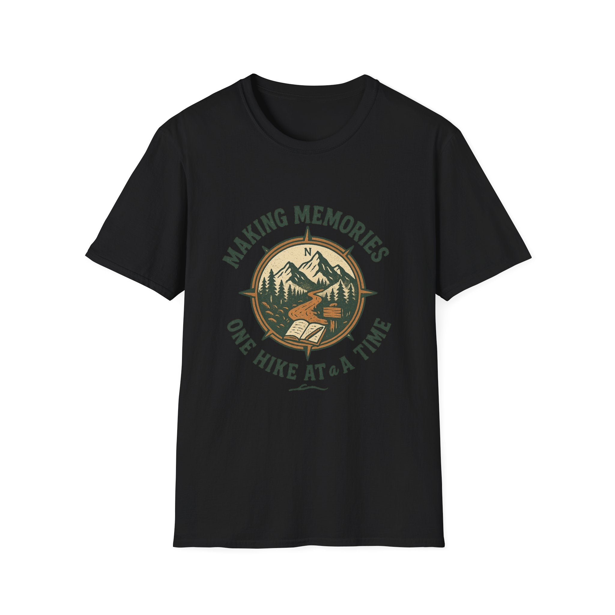 Making Memories Hiking T-Shirt | Mountain Compass Trail Graphic