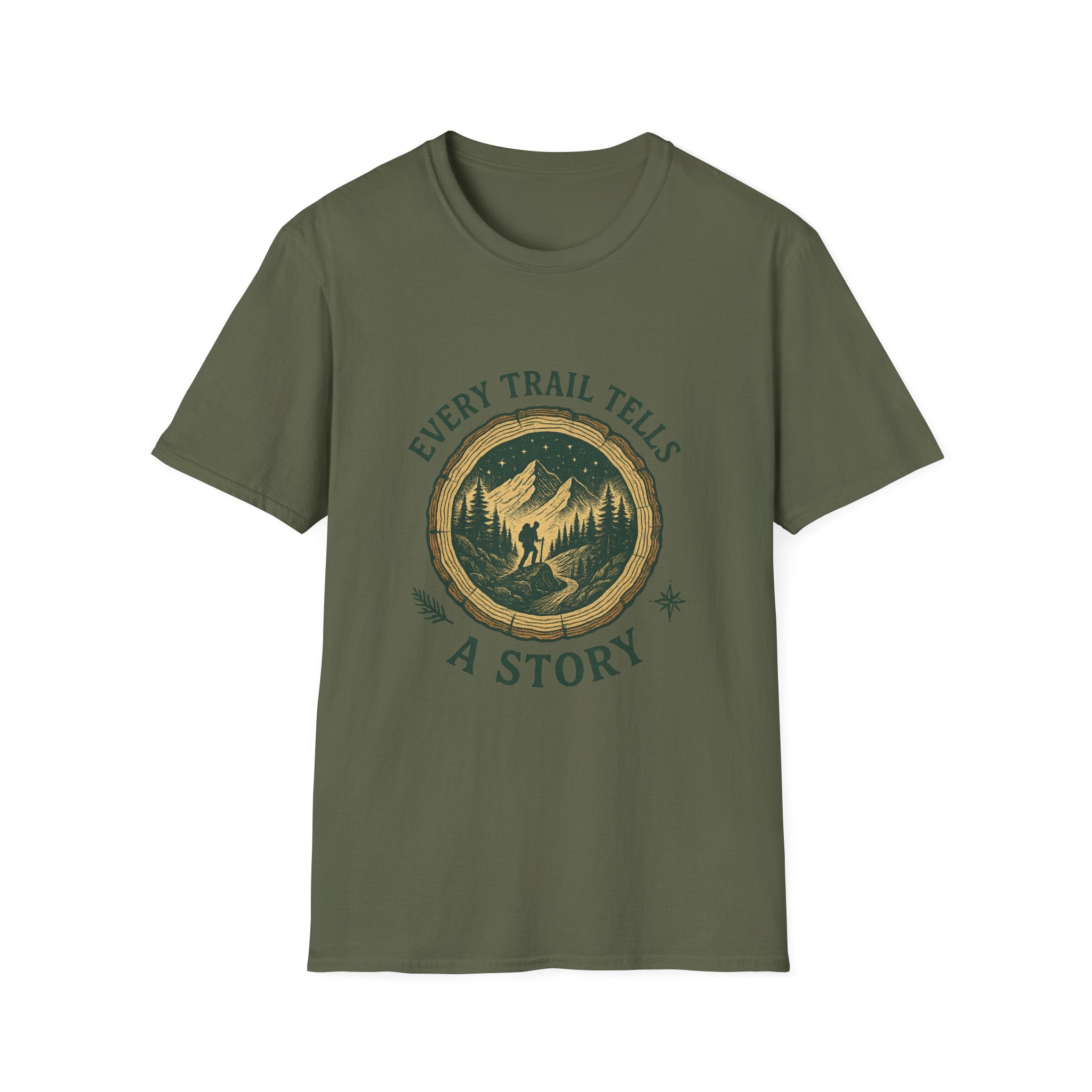Every Trail Tells a Story T-Shirt | Hiking Mountain Graphic Tee