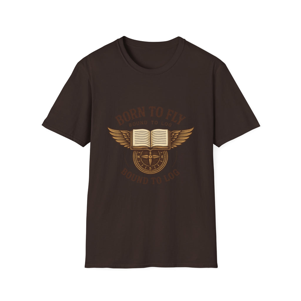 Born to Fly Book Wings T-Shirt | Literary Pilot Shirt