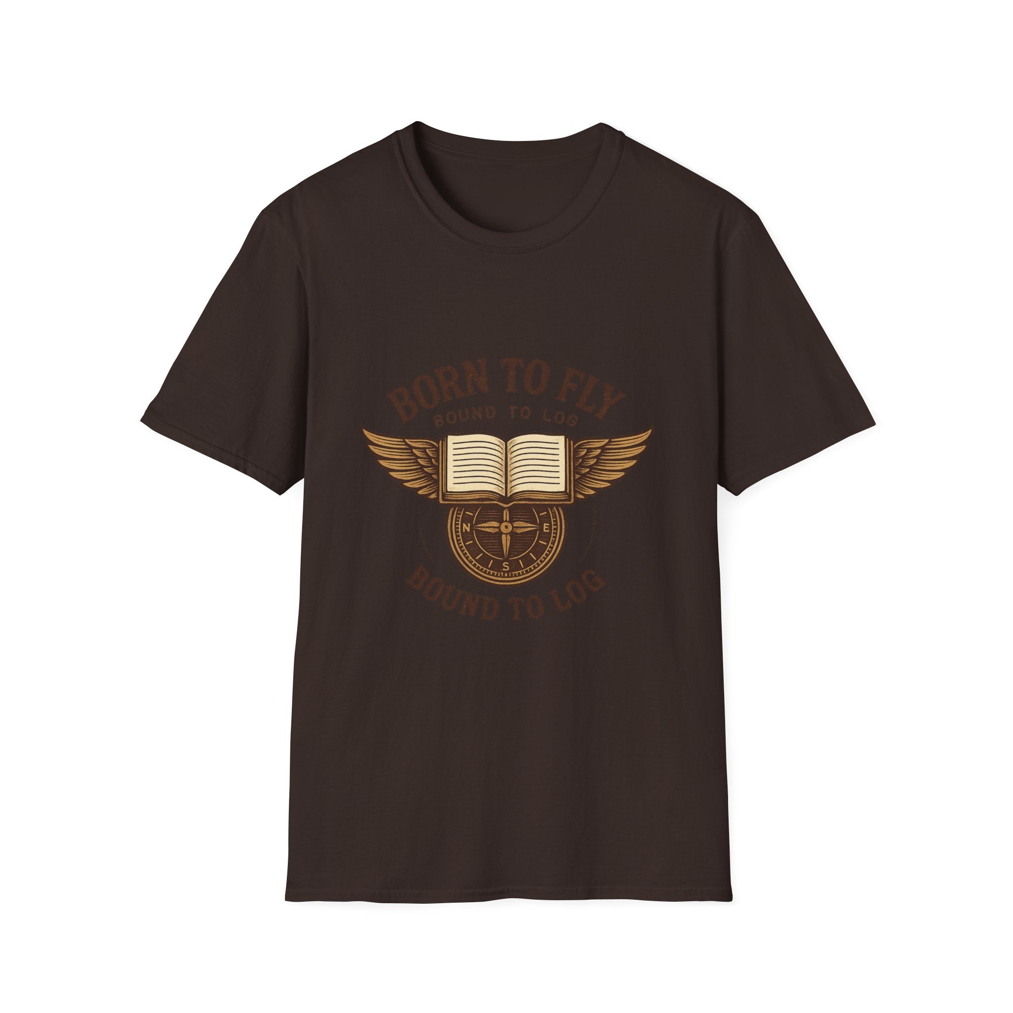Born to Fly Book Wings T-Shirt | Literary Pilot Shirt
