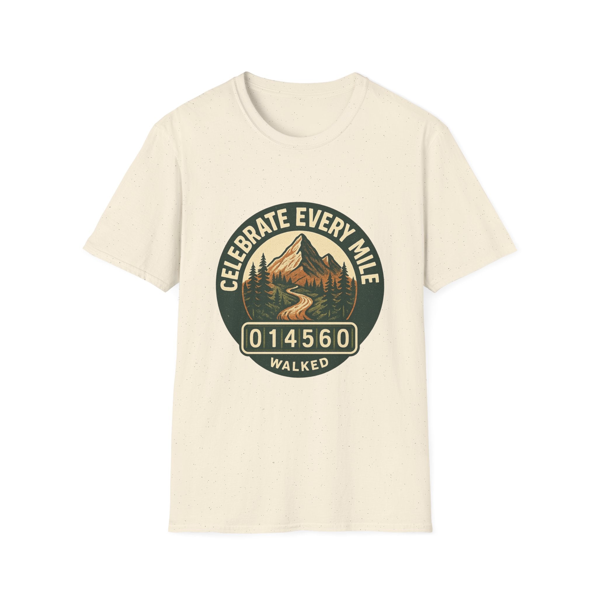 Celebrate Every Mile T-Shirt | Hiking Mountain Badge Tee