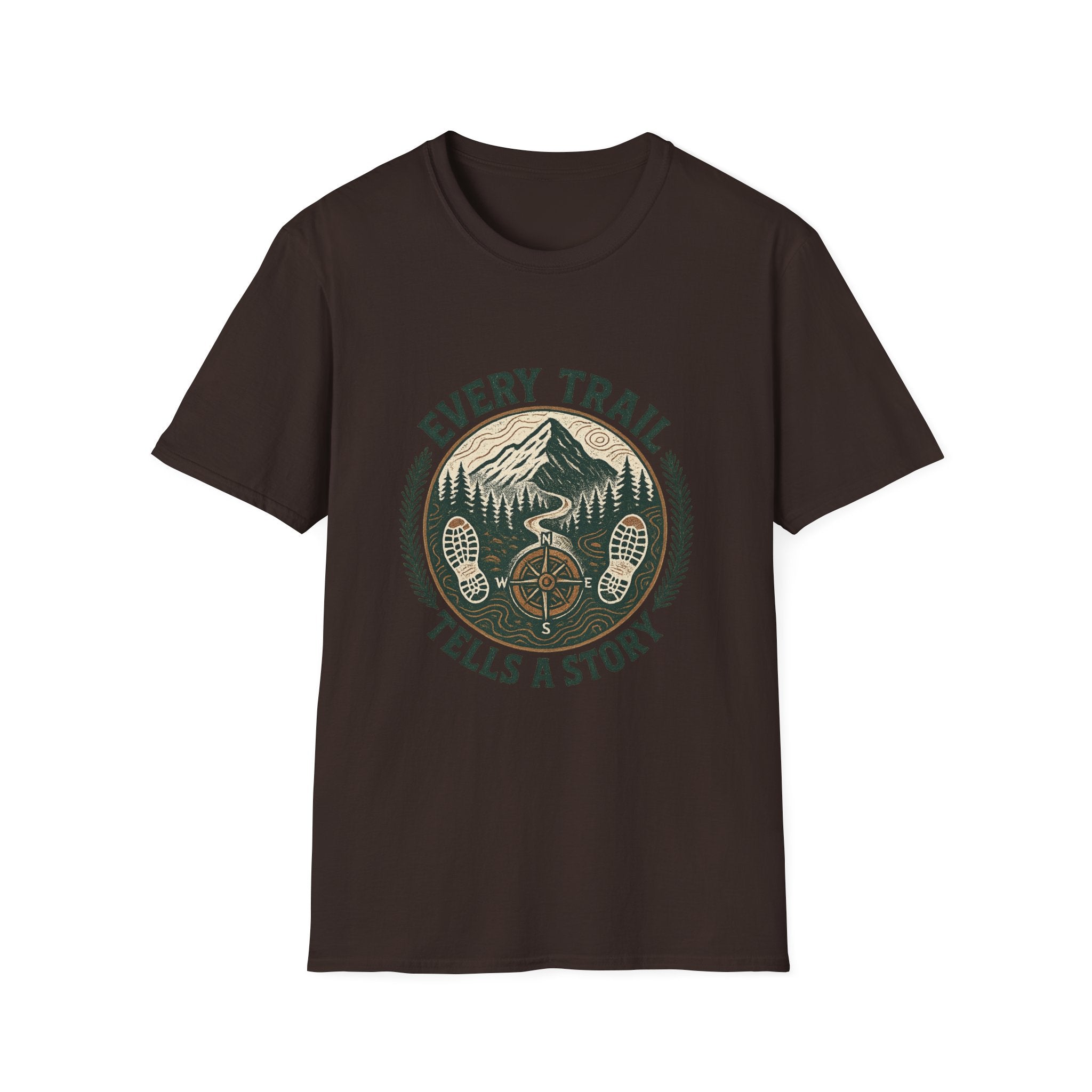 Every Trail Tells a Story T-Shirt | Mountain Bike Hiking Adventure Tee
