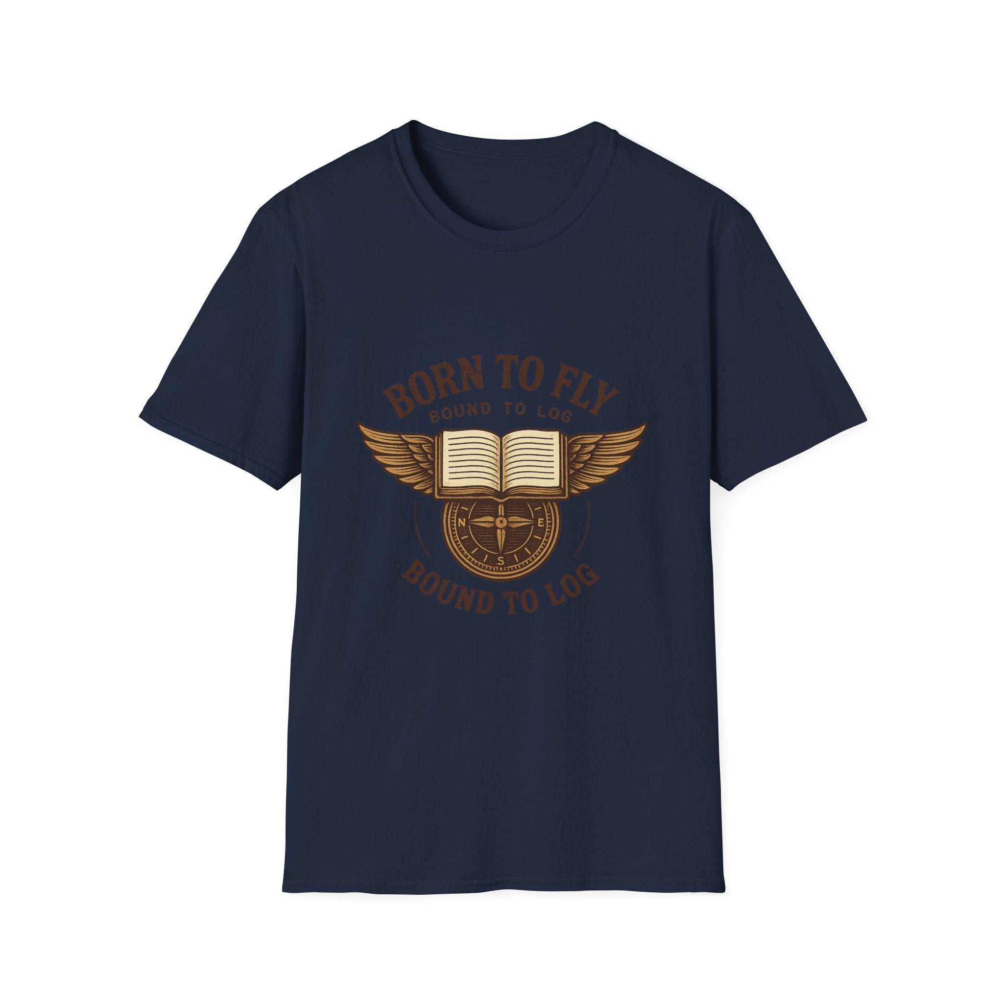 Born to Fly Book Wings T-Shirt | Literary Pilot Shirt