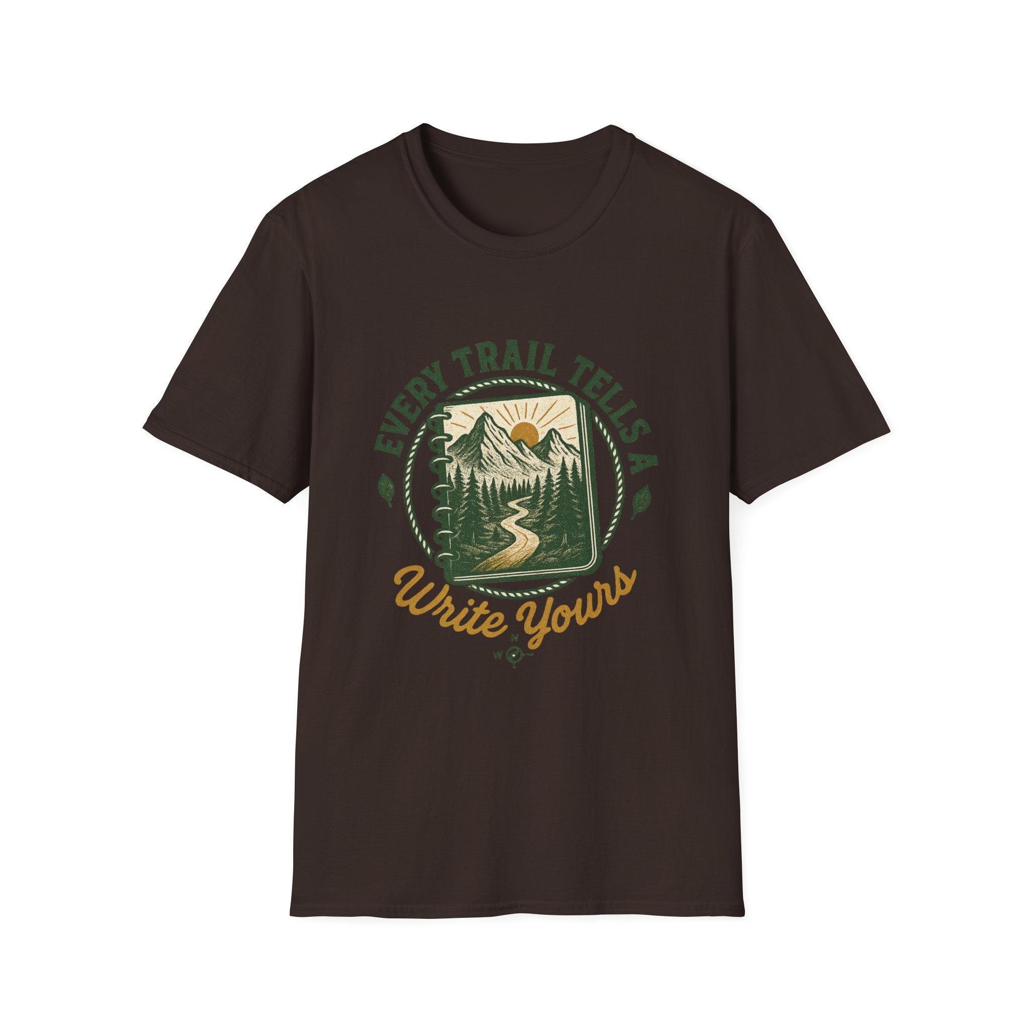 Every Trail Tells A Story T-Shirt | Mountain Hiking Nature Graphic