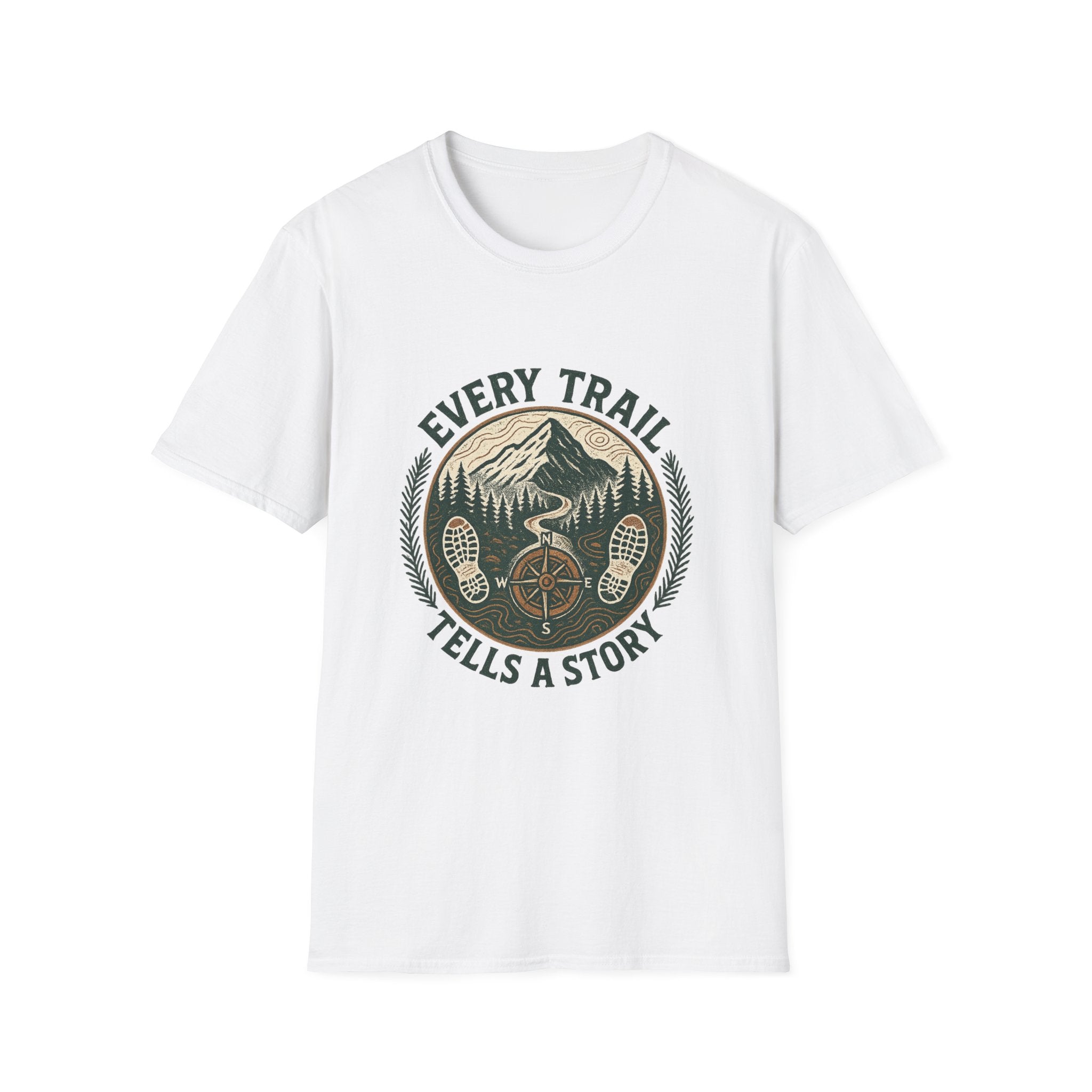 Every Trail Tells a Story T-Shirt | Mountain Bike Hiking Adventure Tee