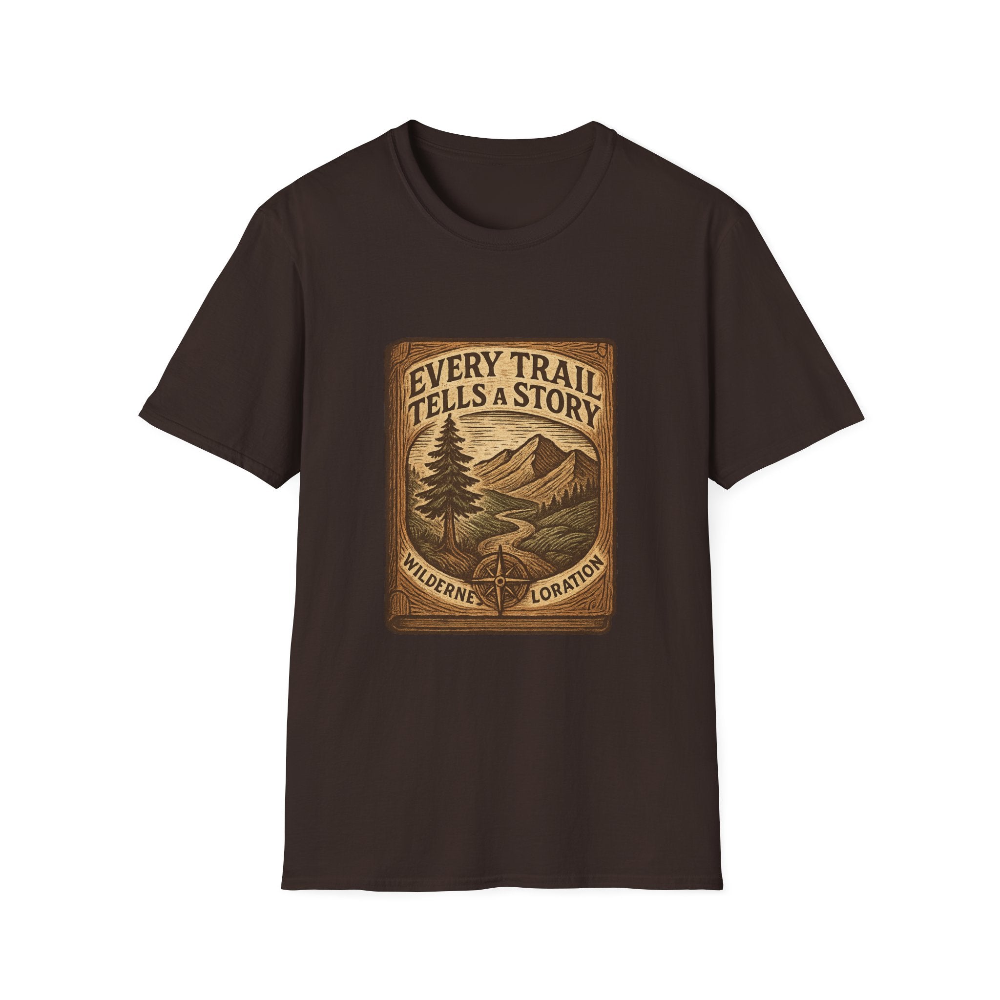 Every Trail Tells a Story T-Shirt | Mountain Hiking Nature Graphic