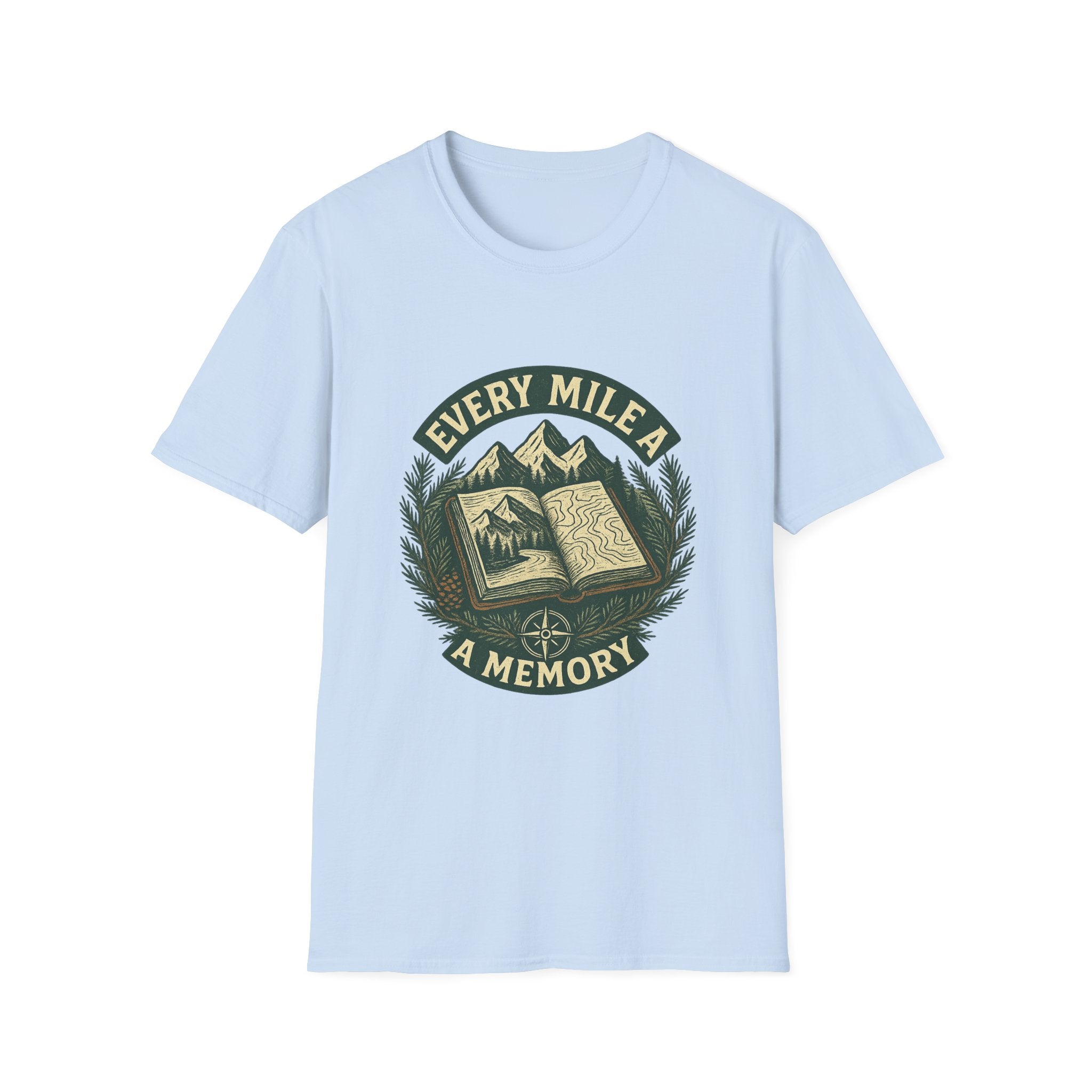 Every Mile a Memory T-Shirt | Hiking Mountain Trail Graphic