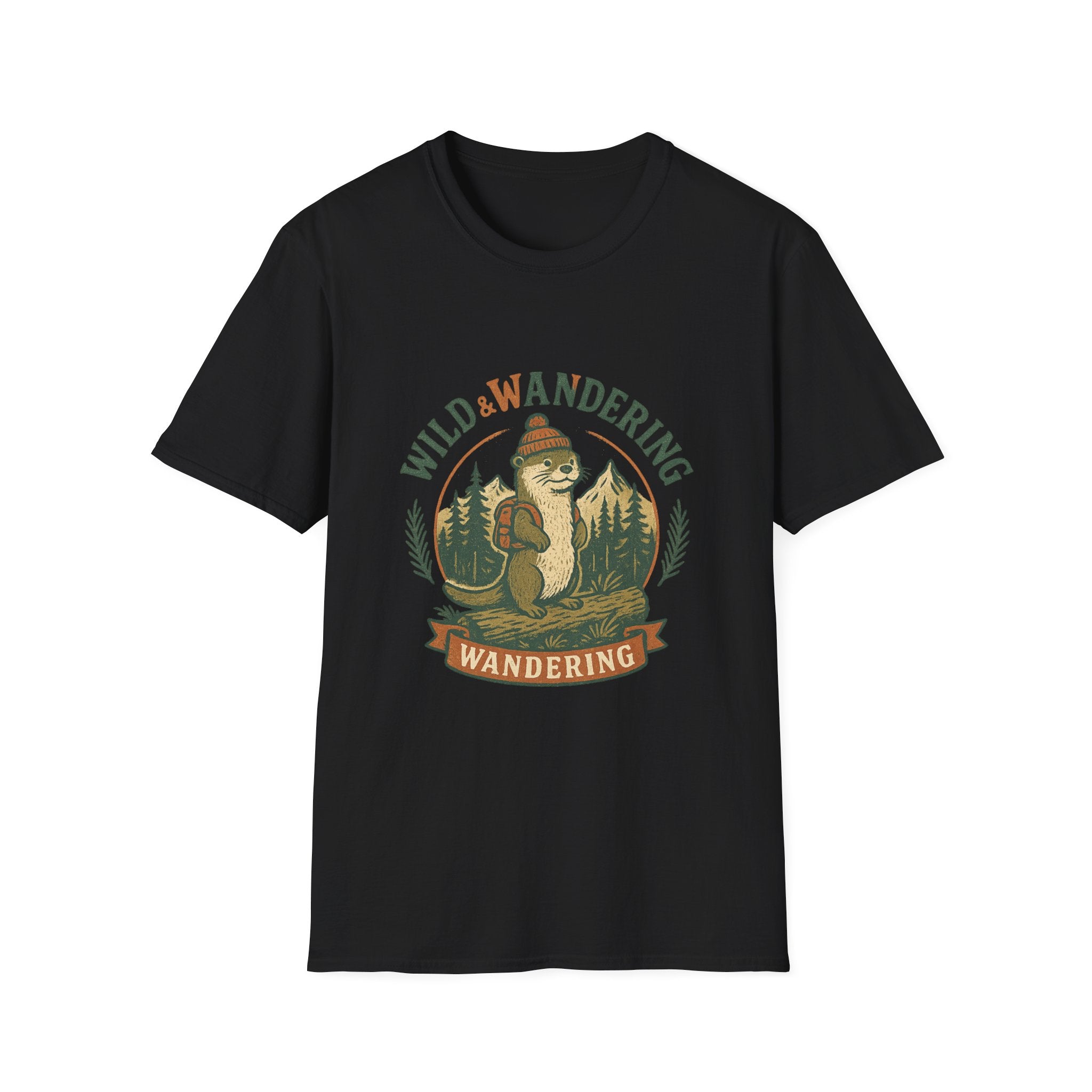 Wild & Wandering Otter tee | T-Shirt, Adventure Nature Graphic