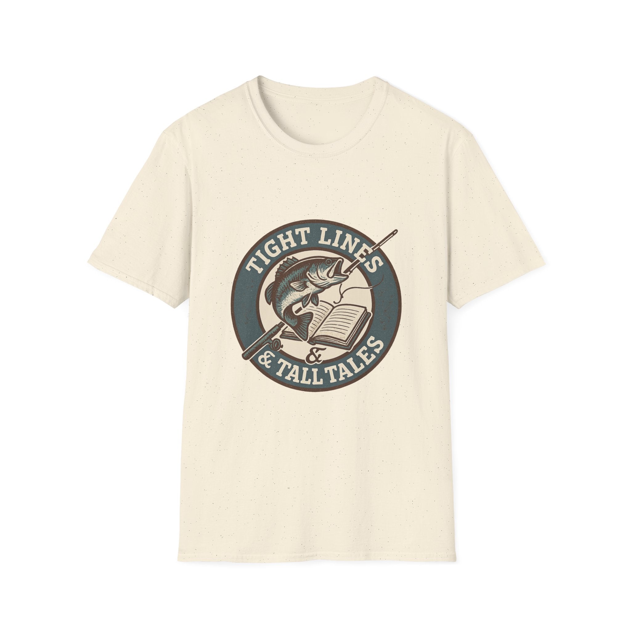 Tight Lines & Tall Tales T-Shirt | Fishing Bass Graphic Tee