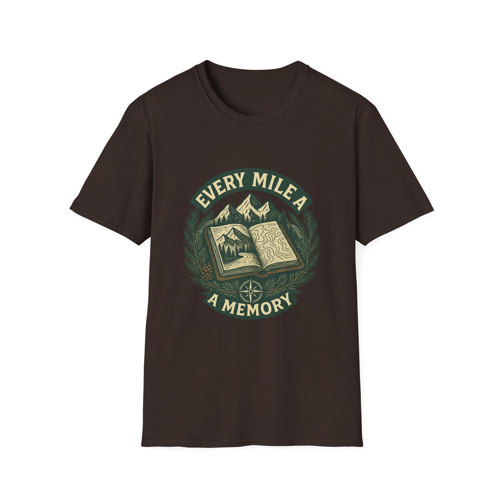 Every Mile a Memory T-Shirt | Hiking Mountain Trail Graphic