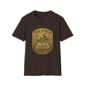Trail Wisdom mountain badge T-Shirt | hiking nature design
