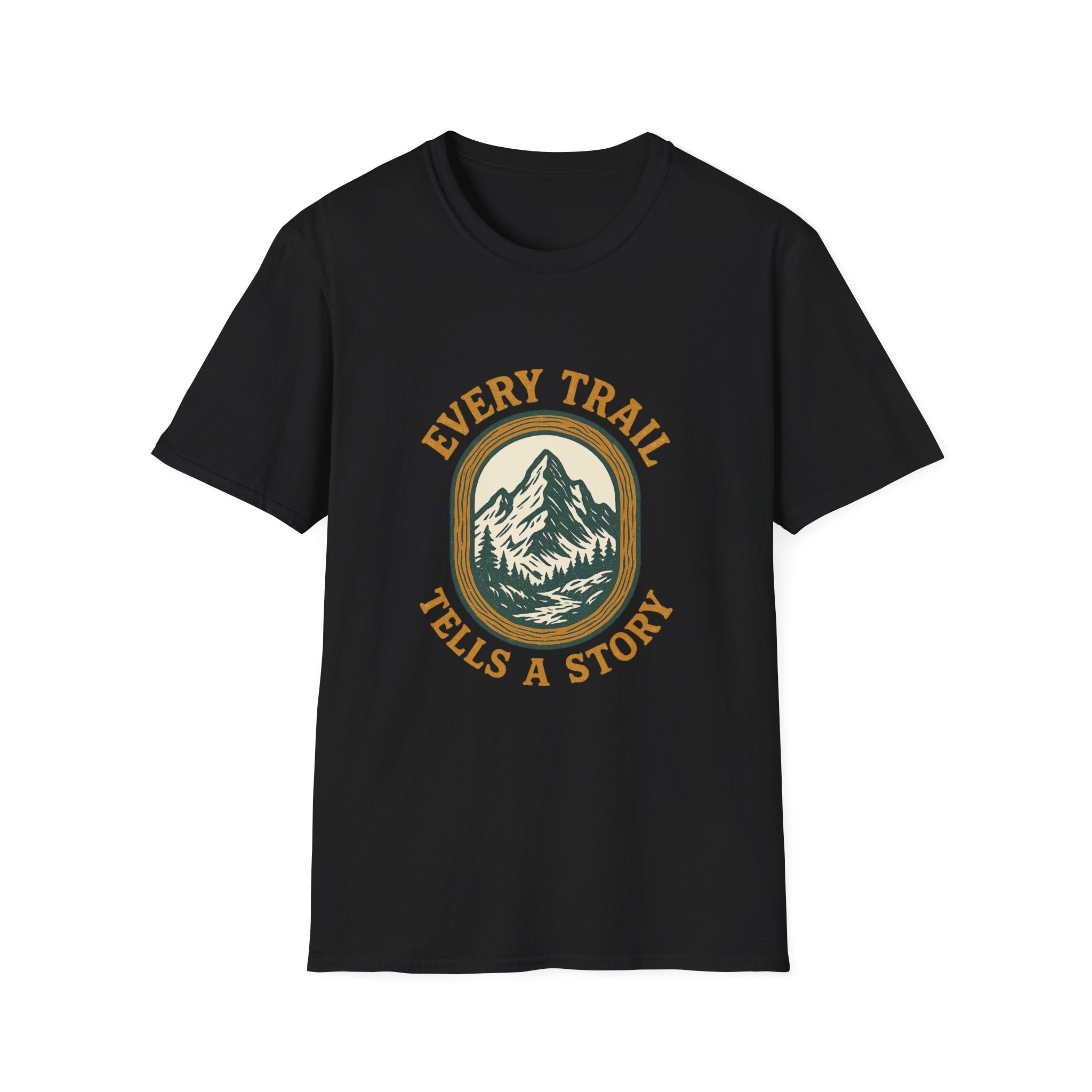 Every Trail Tells a Story T-Shirt | Mountain Hiking Graphic Tee